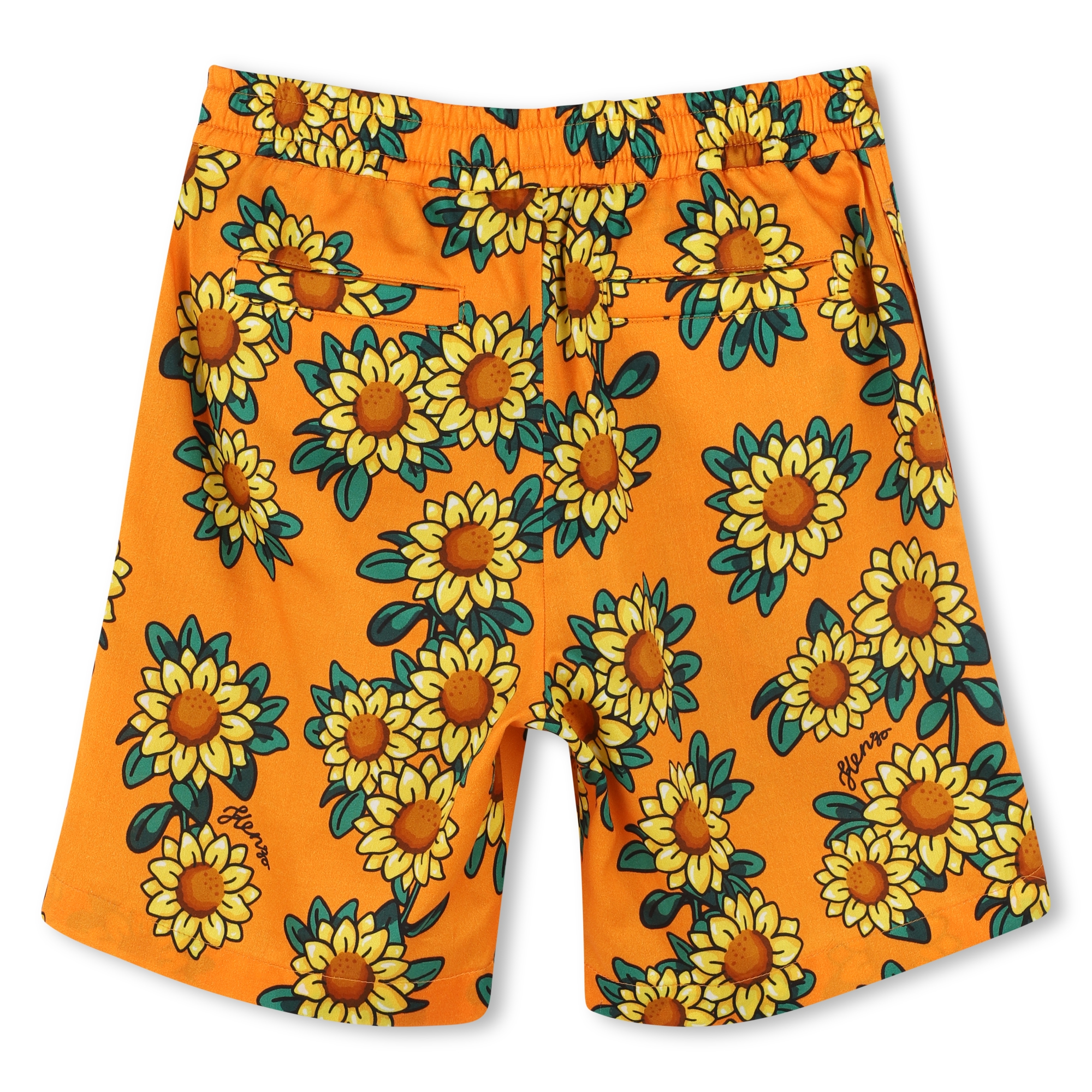 Cotton satin Bermuda shorts KENZO KIDS for BOY