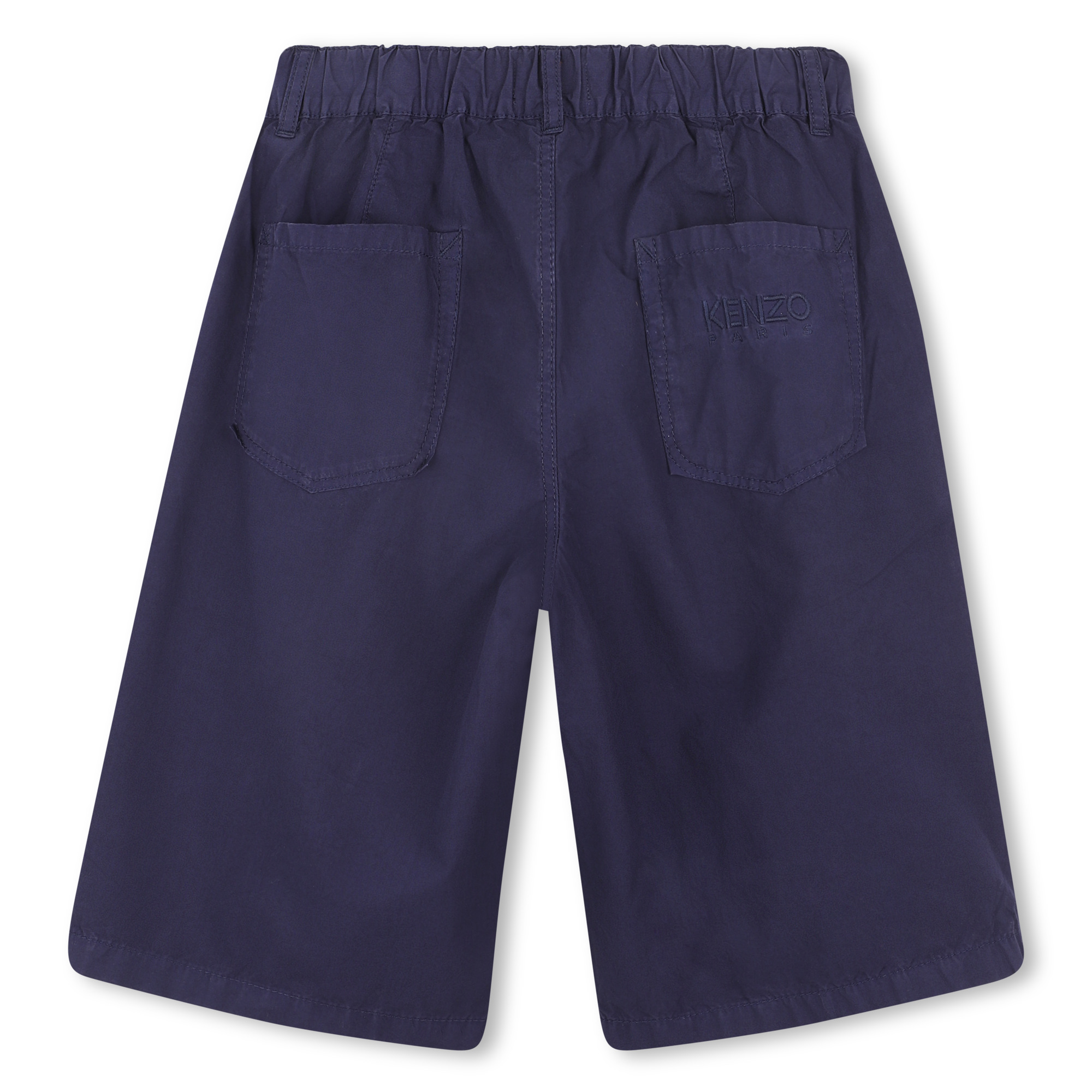 Plain cotton Bermuda shorts KENZO KIDS for BOY