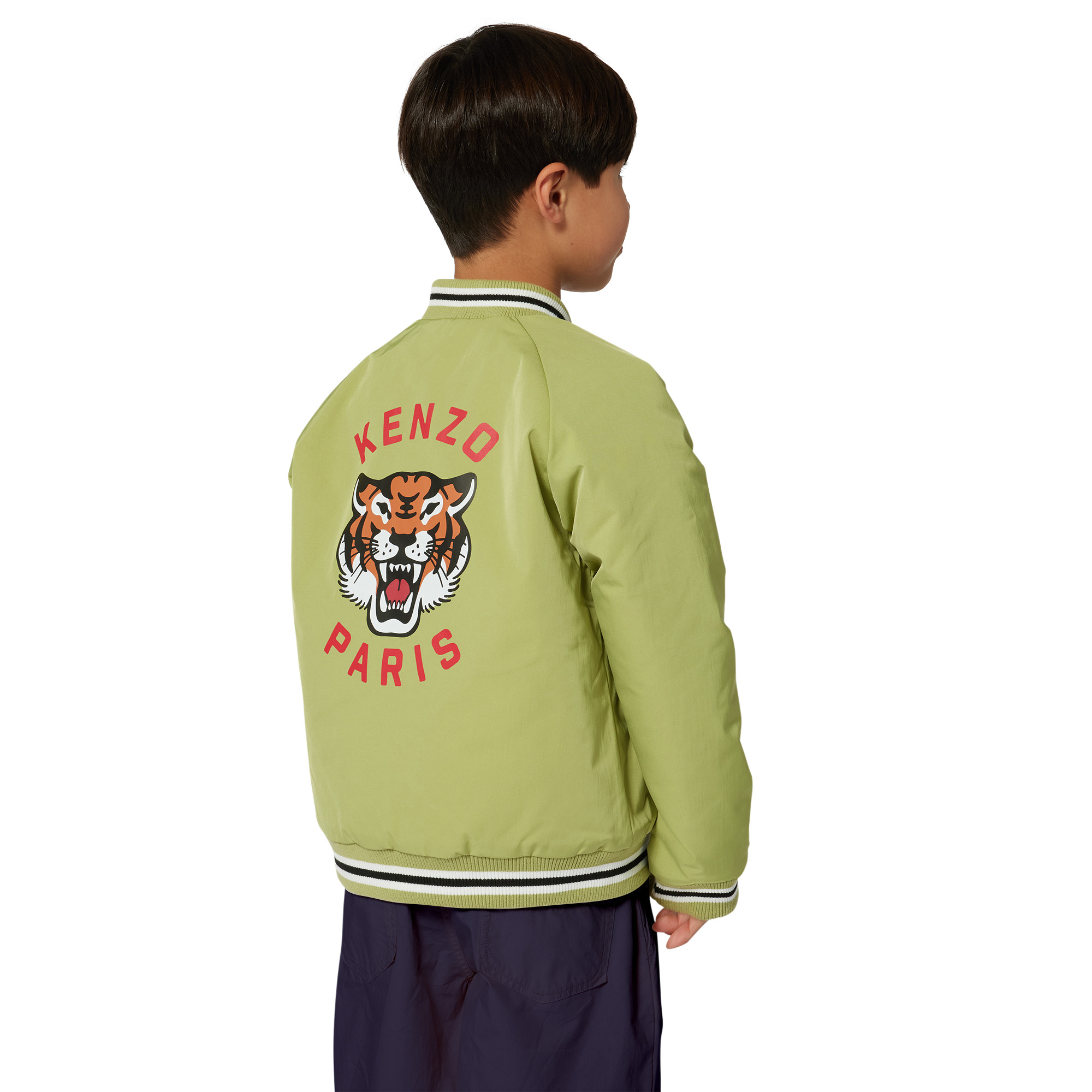 Plain cotton Bermuda shorts KENZO KIDS for BOY