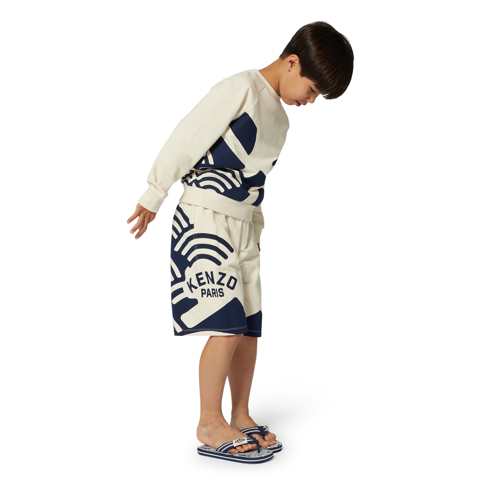 Bermuda shorts with prints KENZO KIDS for BOY