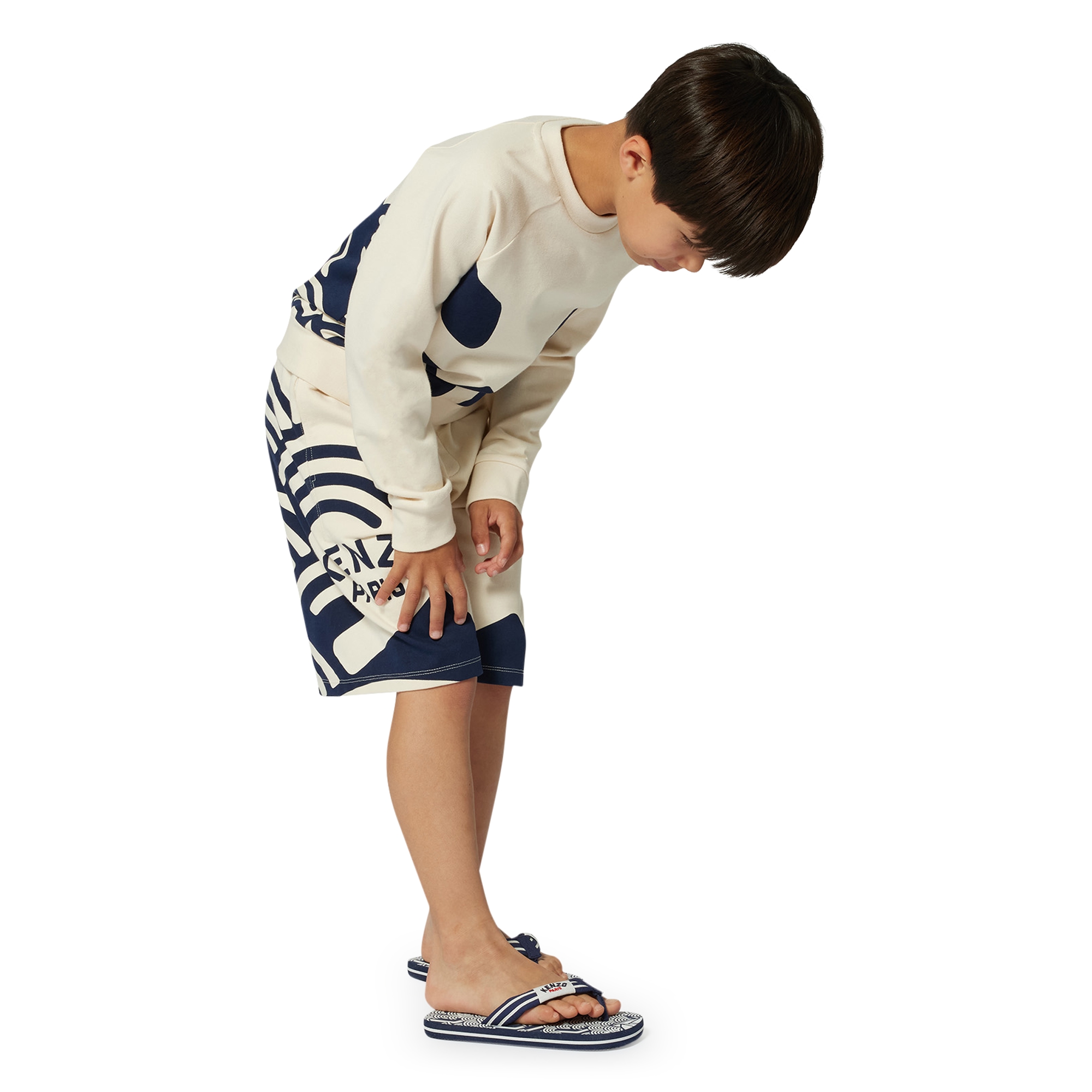 Bermuda shorts with prints KENZO KIDS for BOY