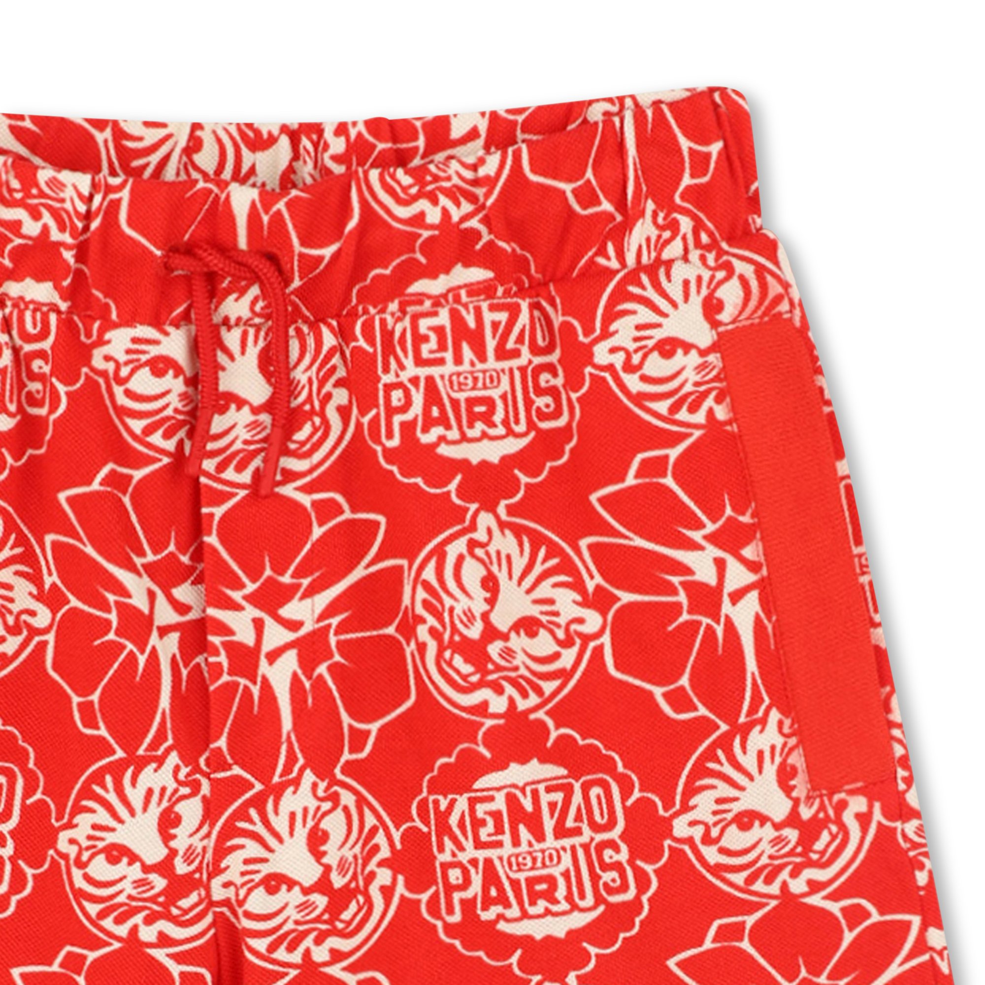 Bermuda con stampa giapponese KENZO KIDS Per RAGAZZO