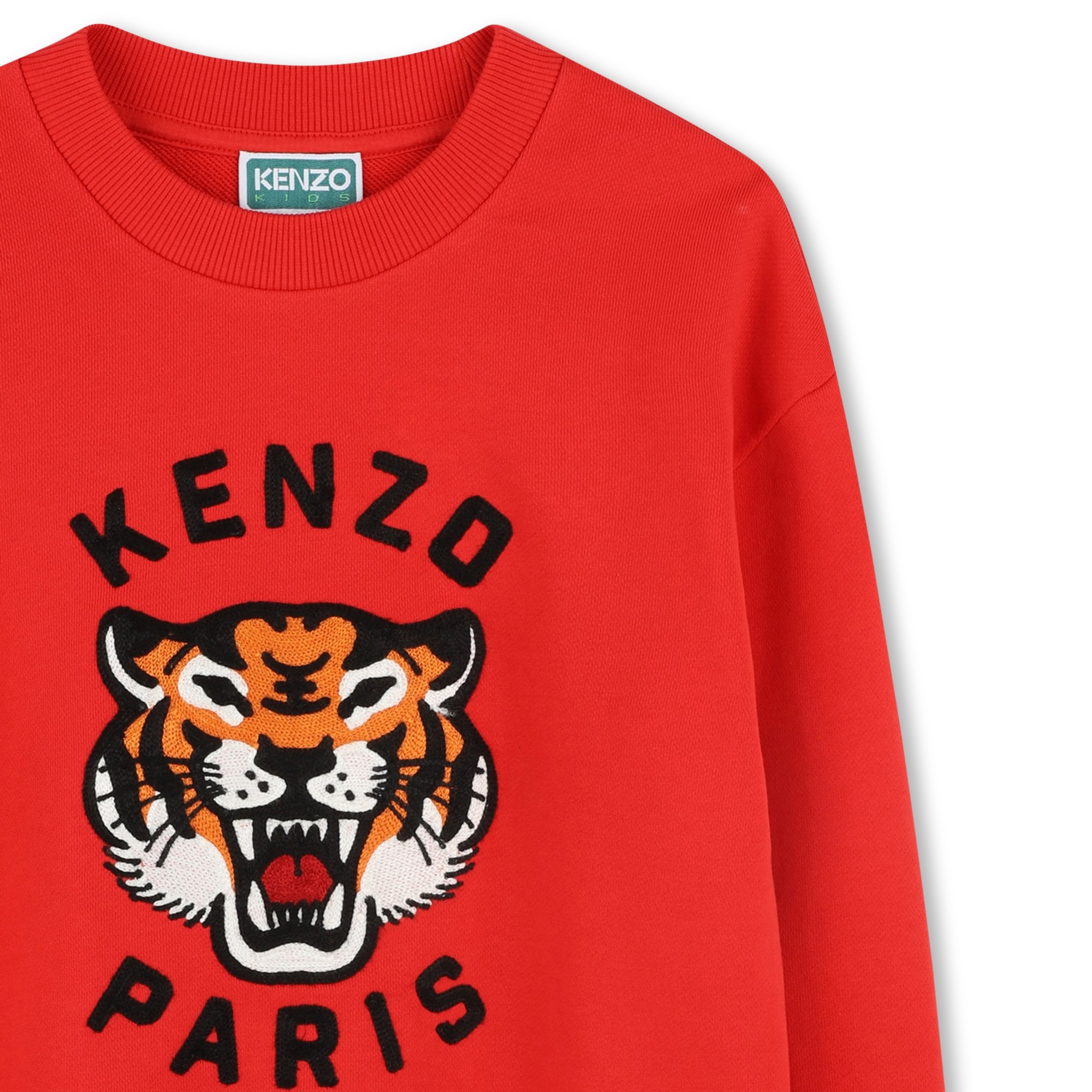 Sweat-shirt Tigre brodé KENZO KIDS pour GARCON