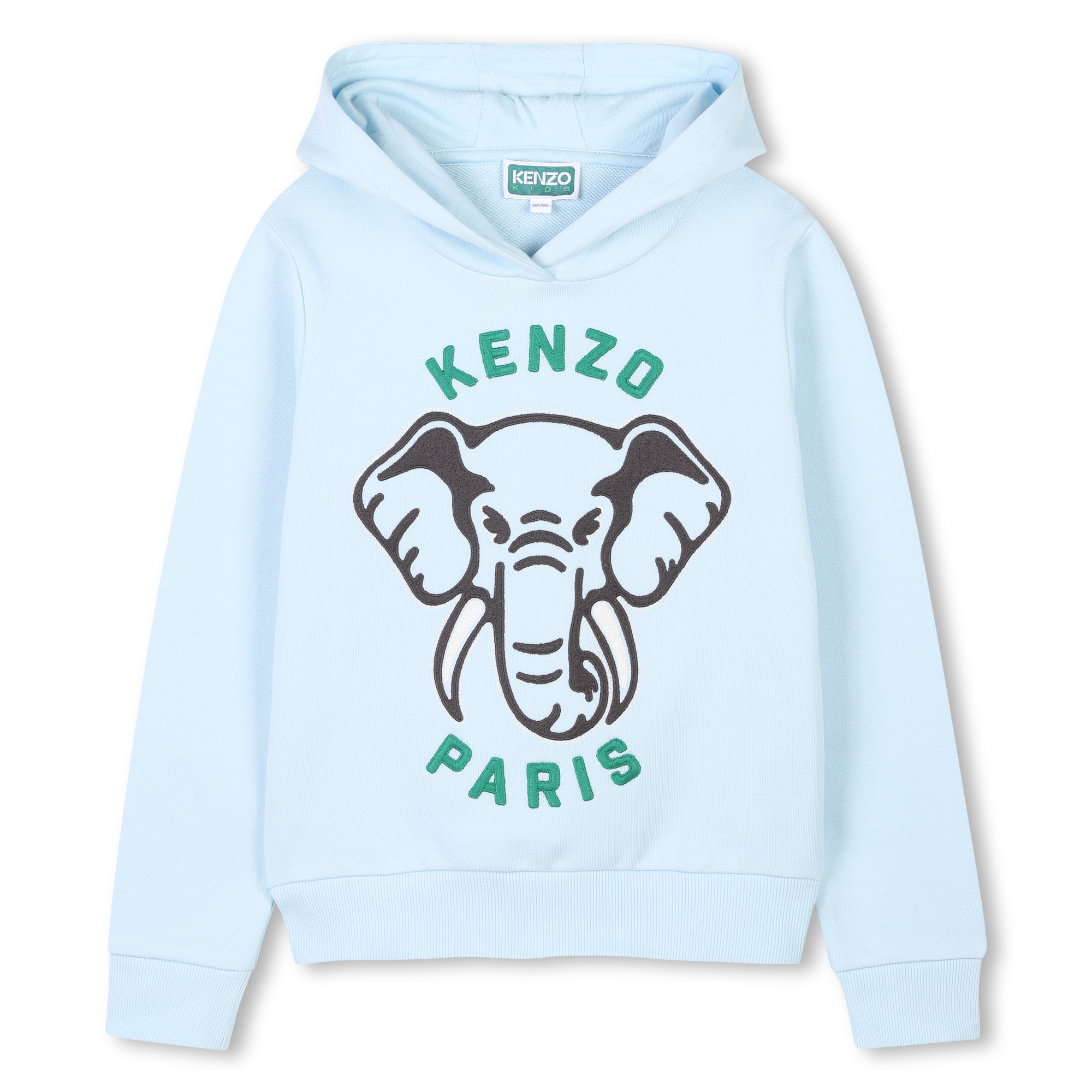 Sweat-shirt à capuche éléphant KENZO KIDS pour GARCON