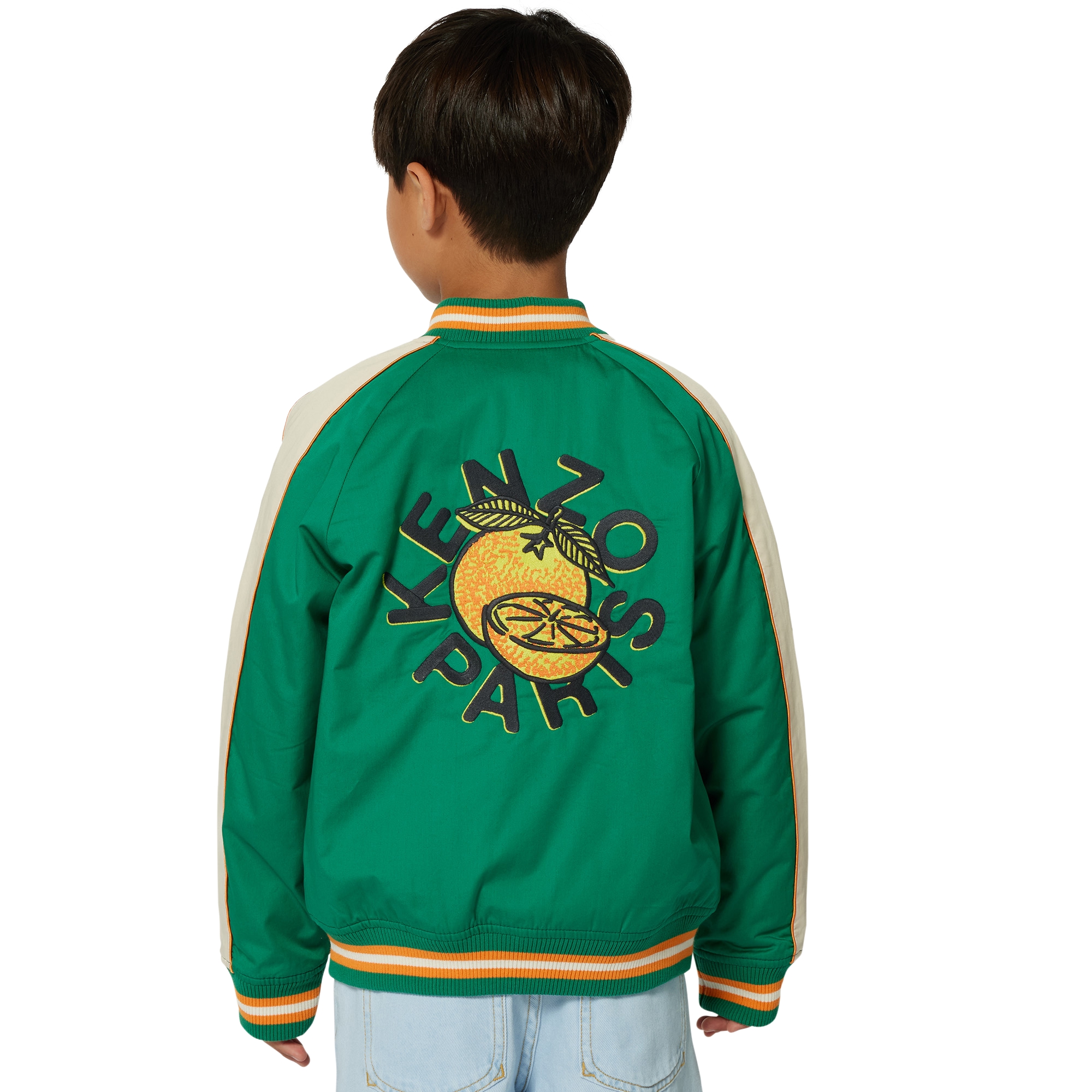 Giacca in raso di cotone KENZO KIDS Per RAGAZZO