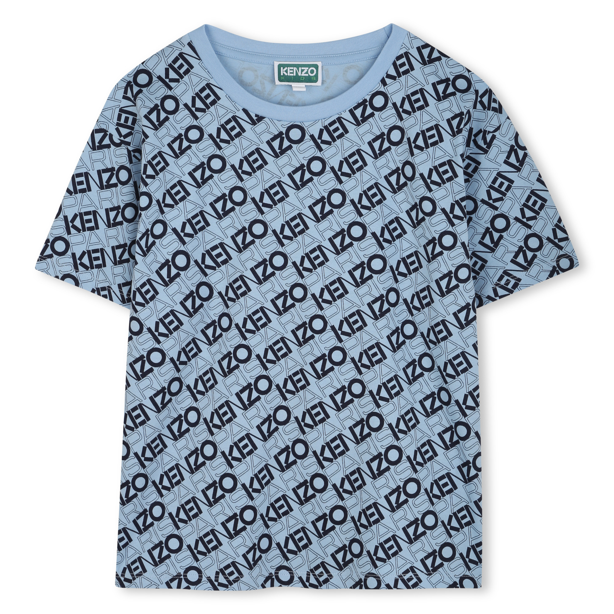 T-shirt imprimé en coton KENZO KIDS pour GARCON