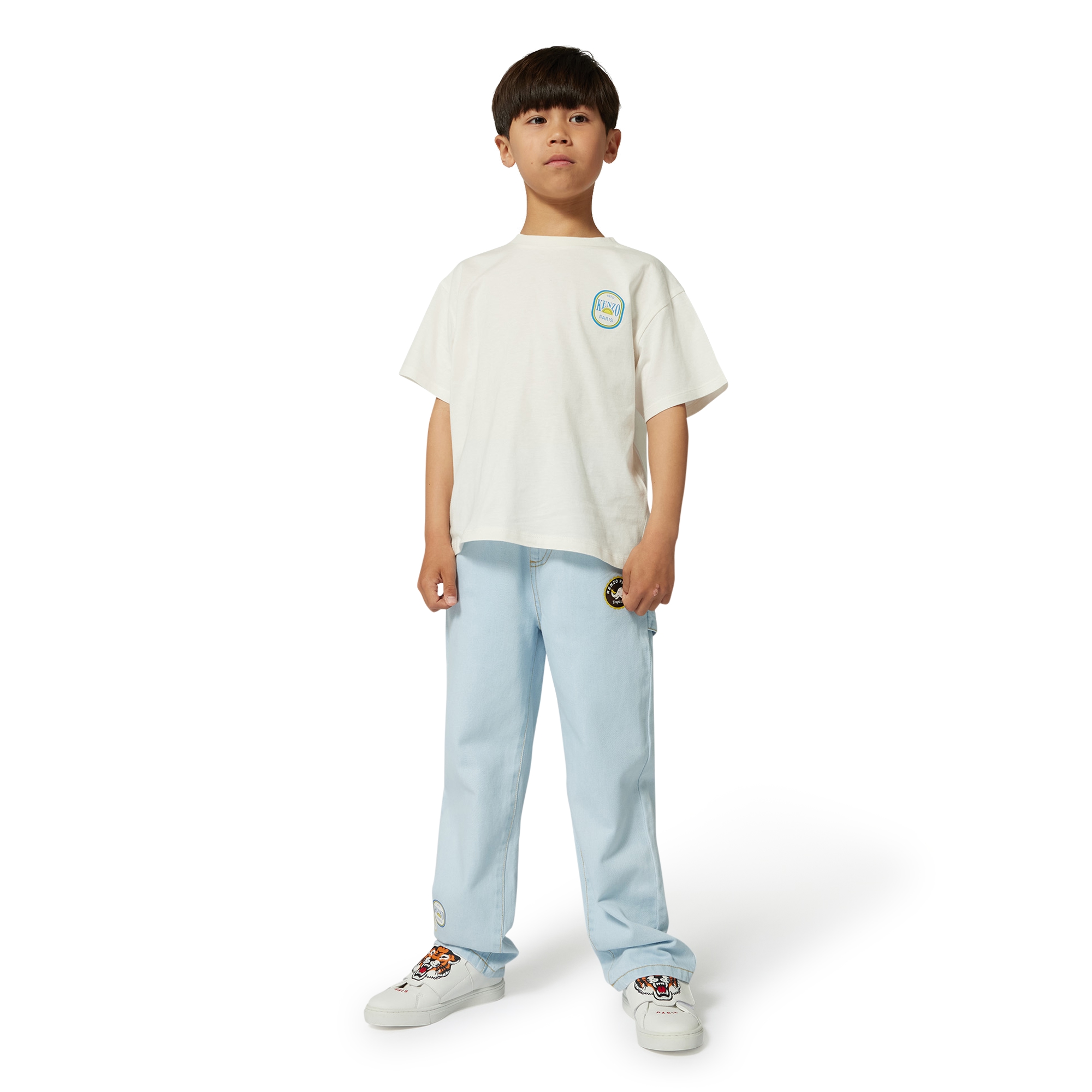 Kurzärmliges Baumwoll-T-Shirt KENZO KIDS Für JUNGE