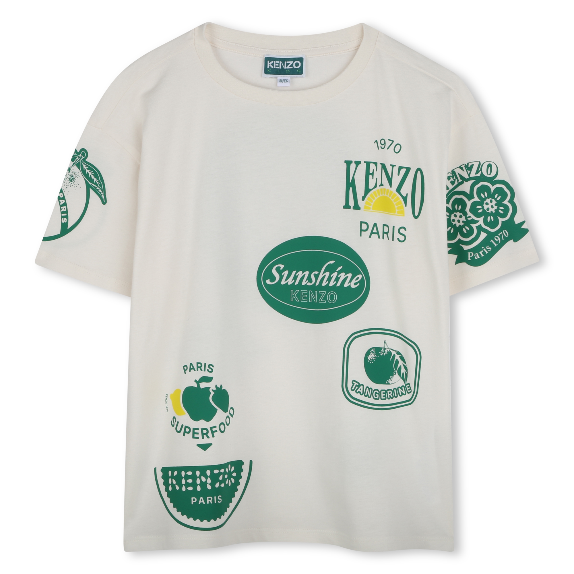 Rundhals-T-Shirt aus Baumwolle KENZO KIDS Für JUNGE