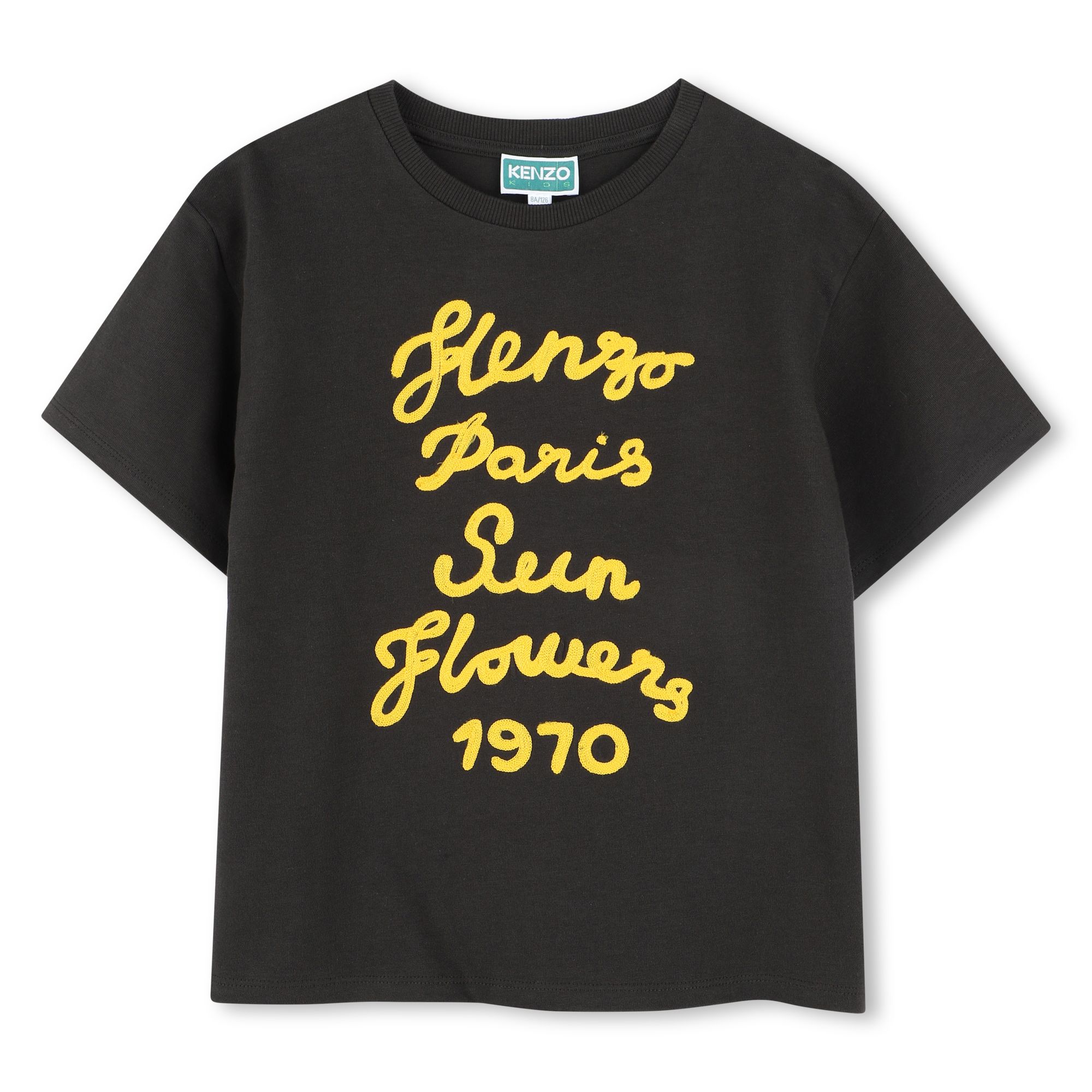 Katoenen T-shirt, borduursel KENZO KIDS Voor