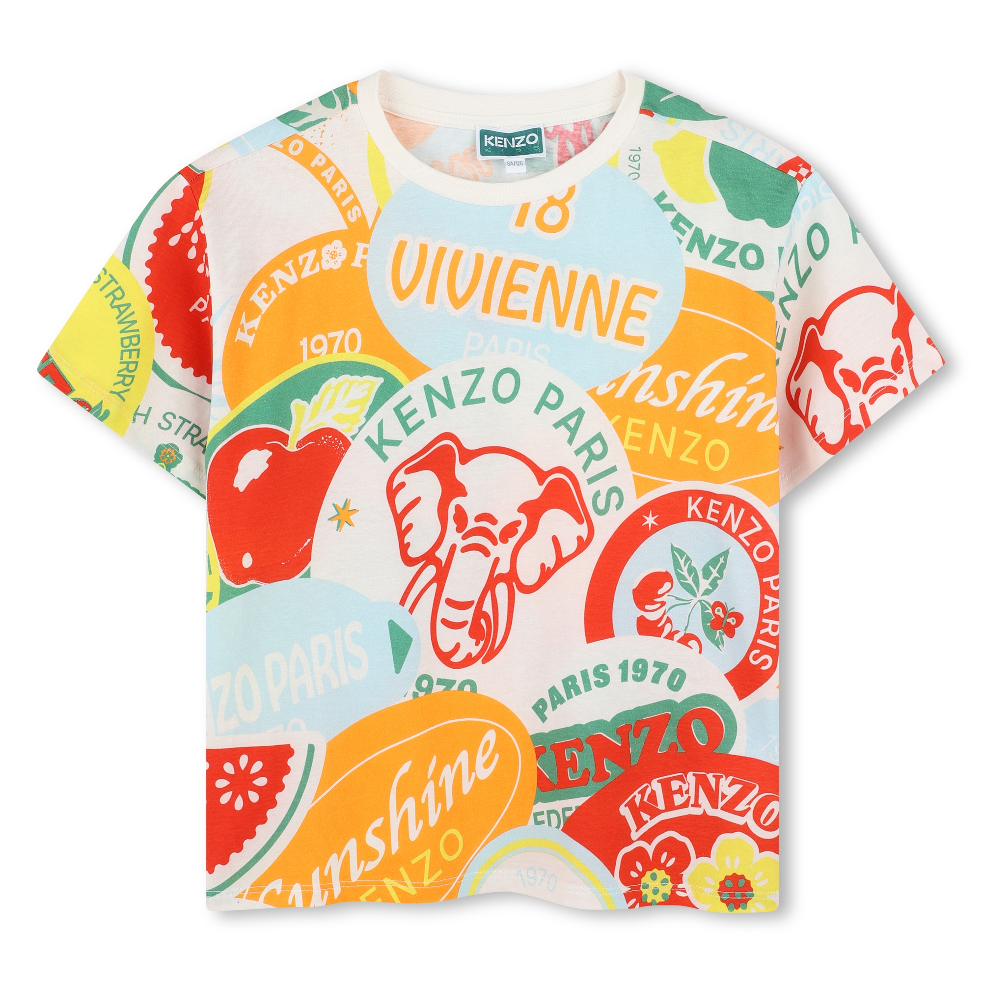 T-shirt cotone maniche corte KENZO KIDS Per RAGAZZO