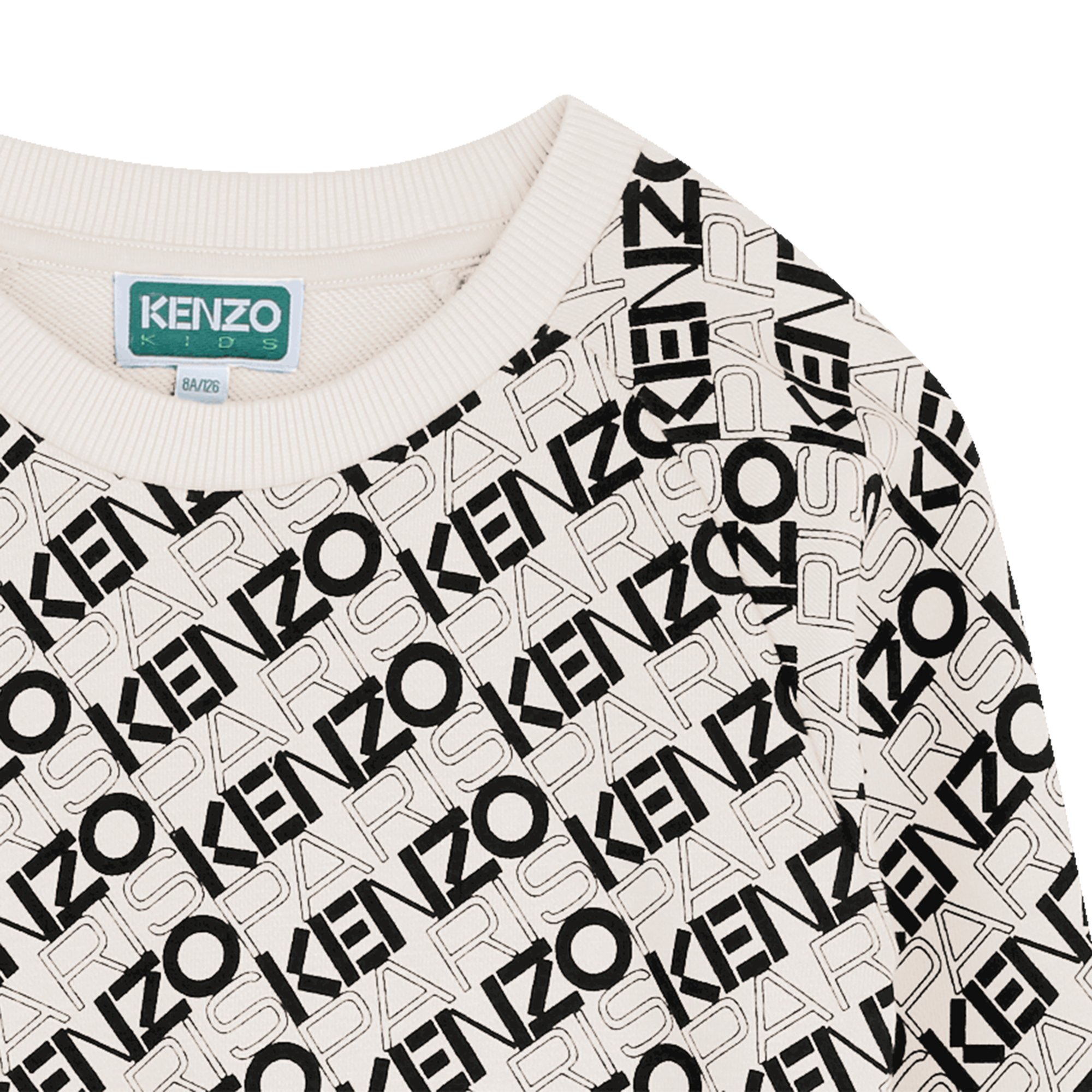 Katoenen sweater met print KENZO KIDS Voor