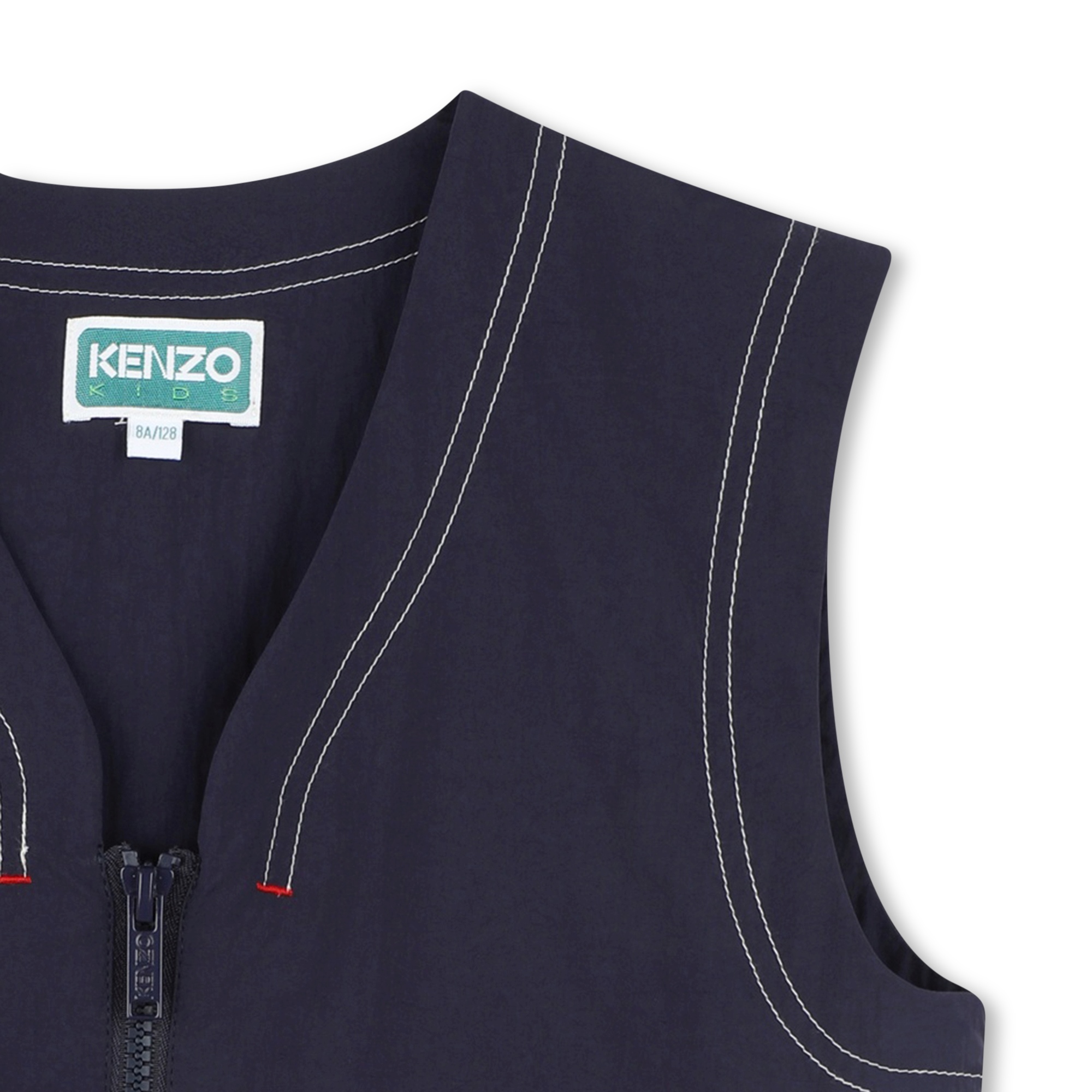 Zip-up sleeveless jacket KENZO KIDS for BOY