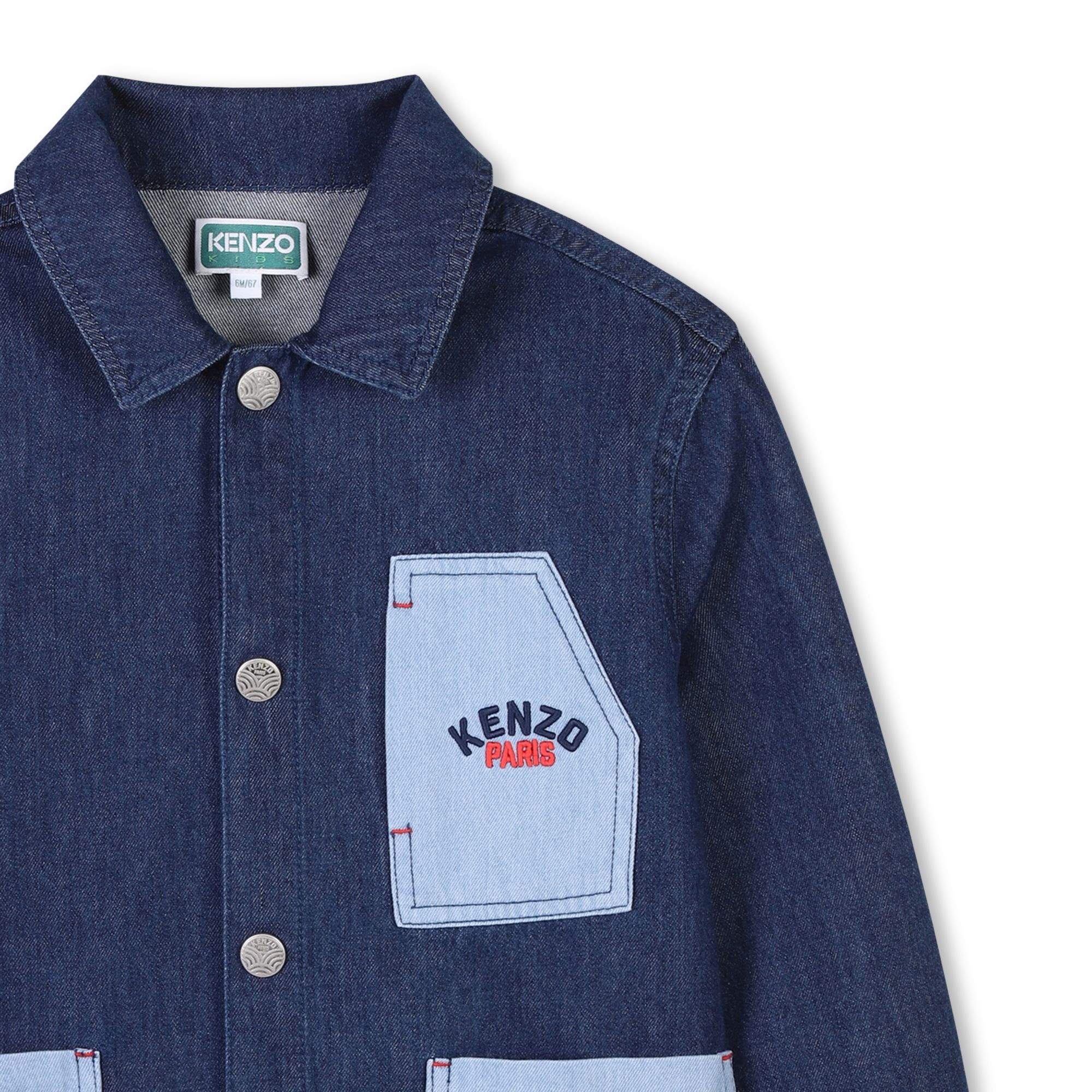 Cotton denim jacket KENZO KIDS for UNISEX