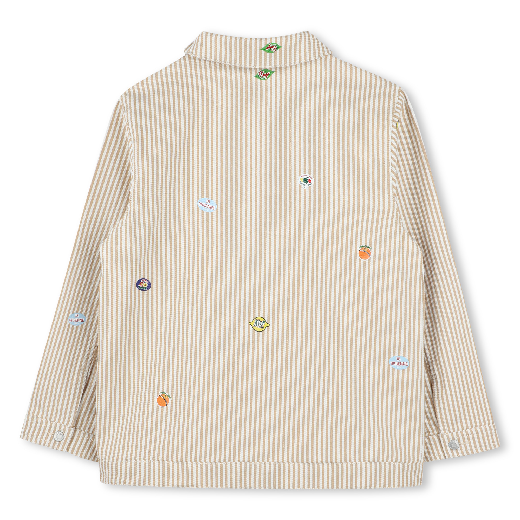 Striped cotton twill jacket KENZO KIDS for UNISEX