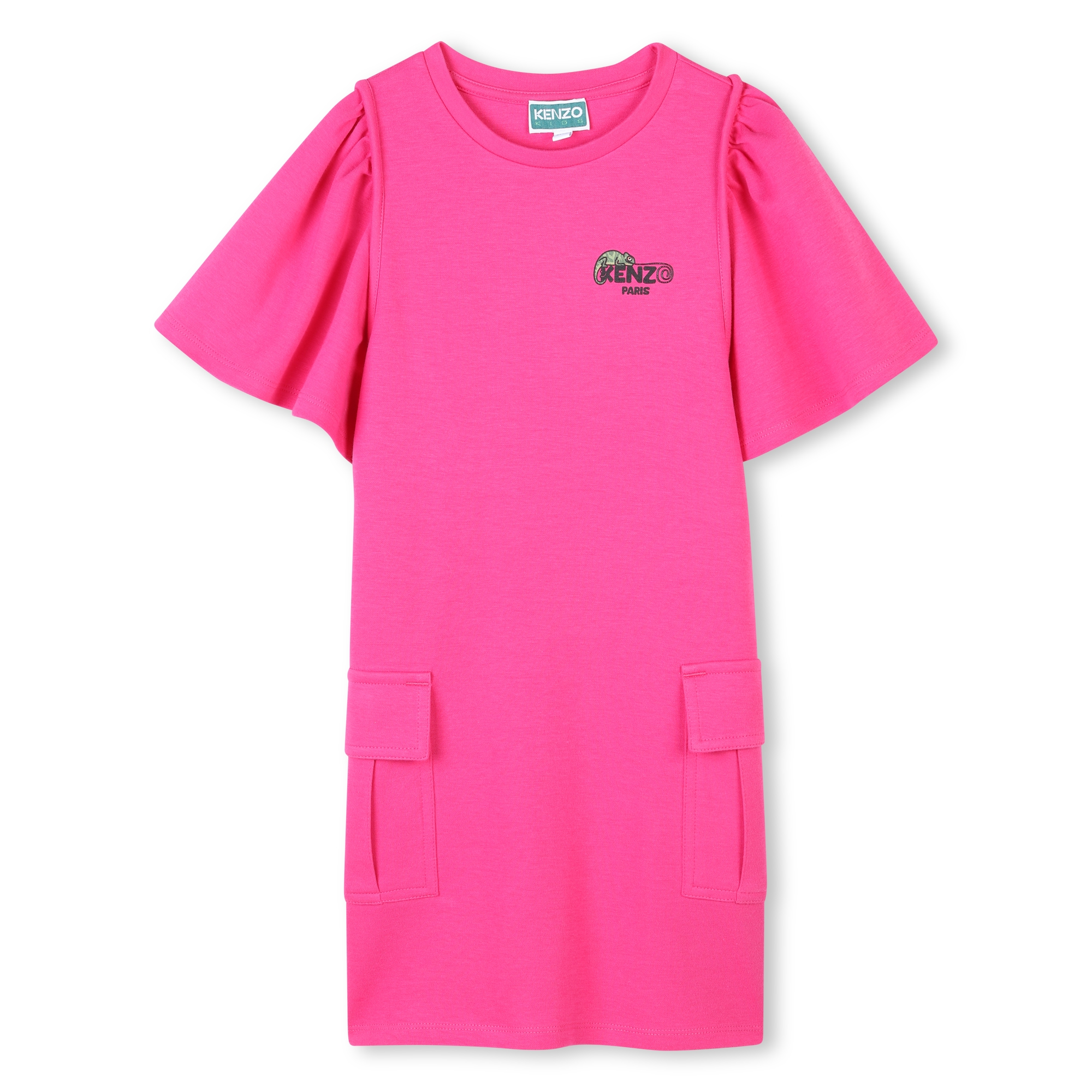 Kurzärmeliges Baumwoll-Kleid KENZO KIDS Für MÄDCHEN