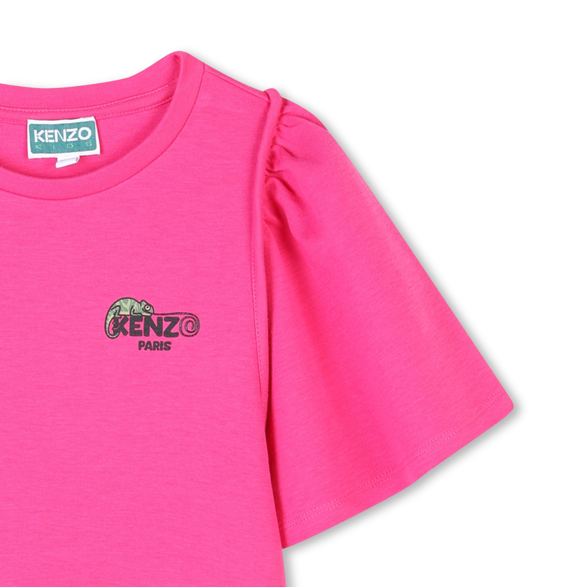 Robe à manches courtes coton KENZO KIDS pour FILLE