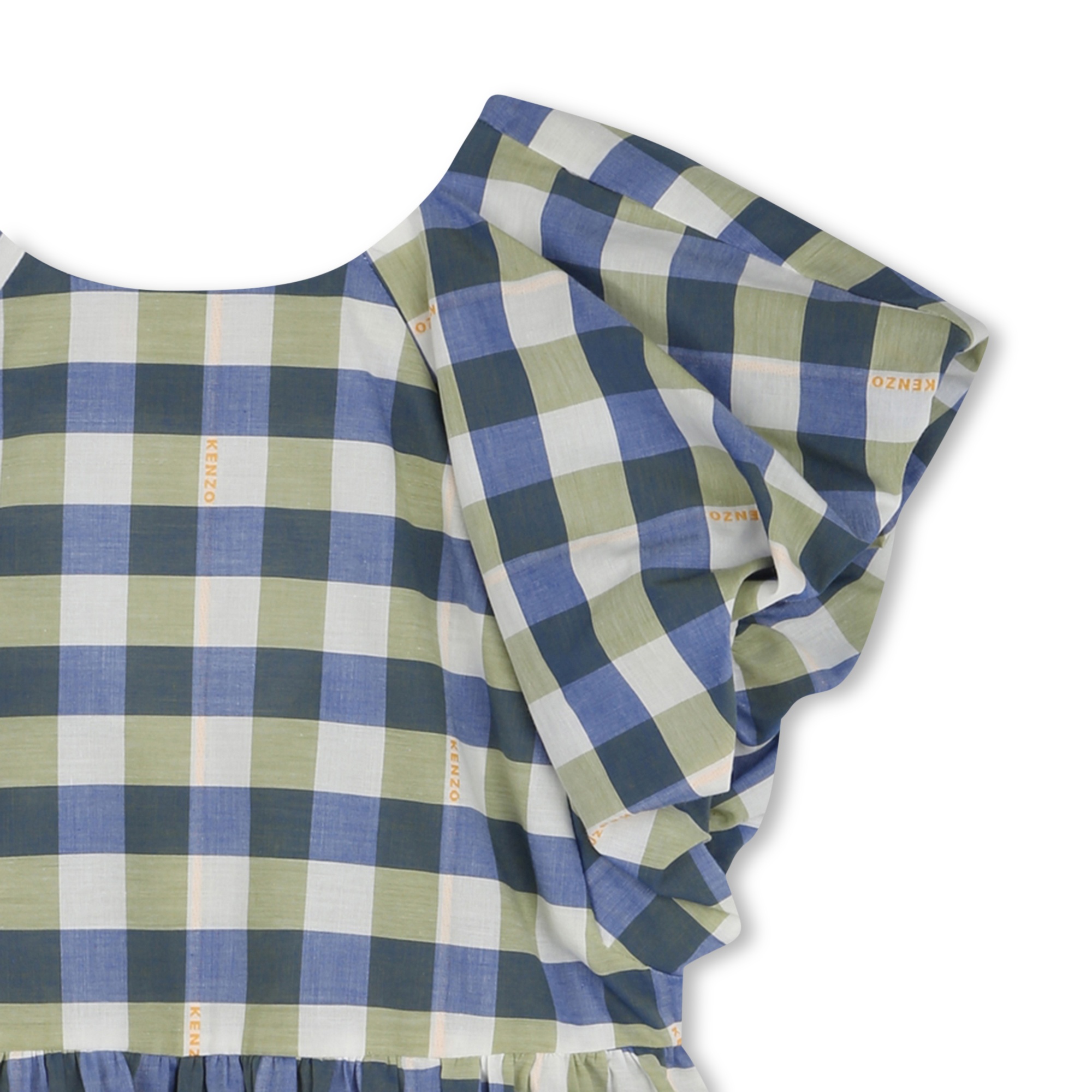 Chequered cotton dress KENZO KIDS for GIRL