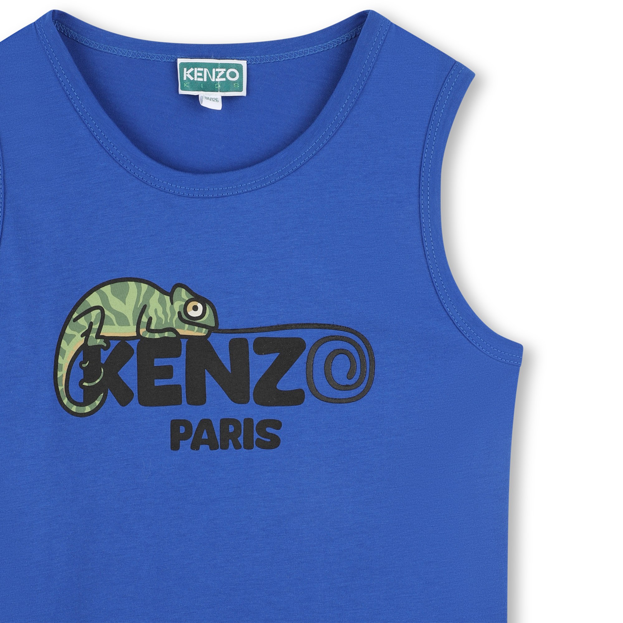 Camiseta sin mangas de algodón KENZO KIDS para NIÑO