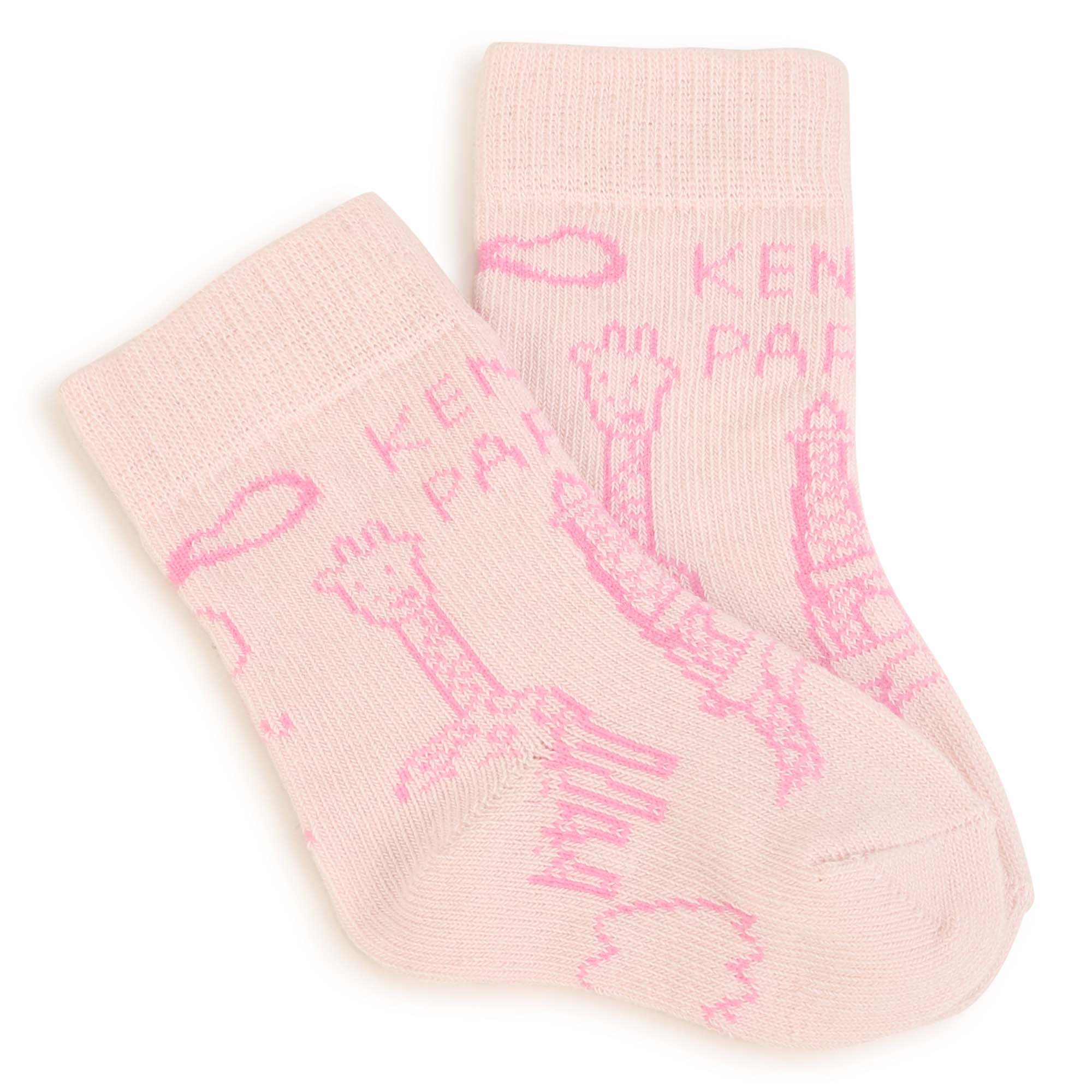 Set van 2 paar sokken KENZO KIDS Voor