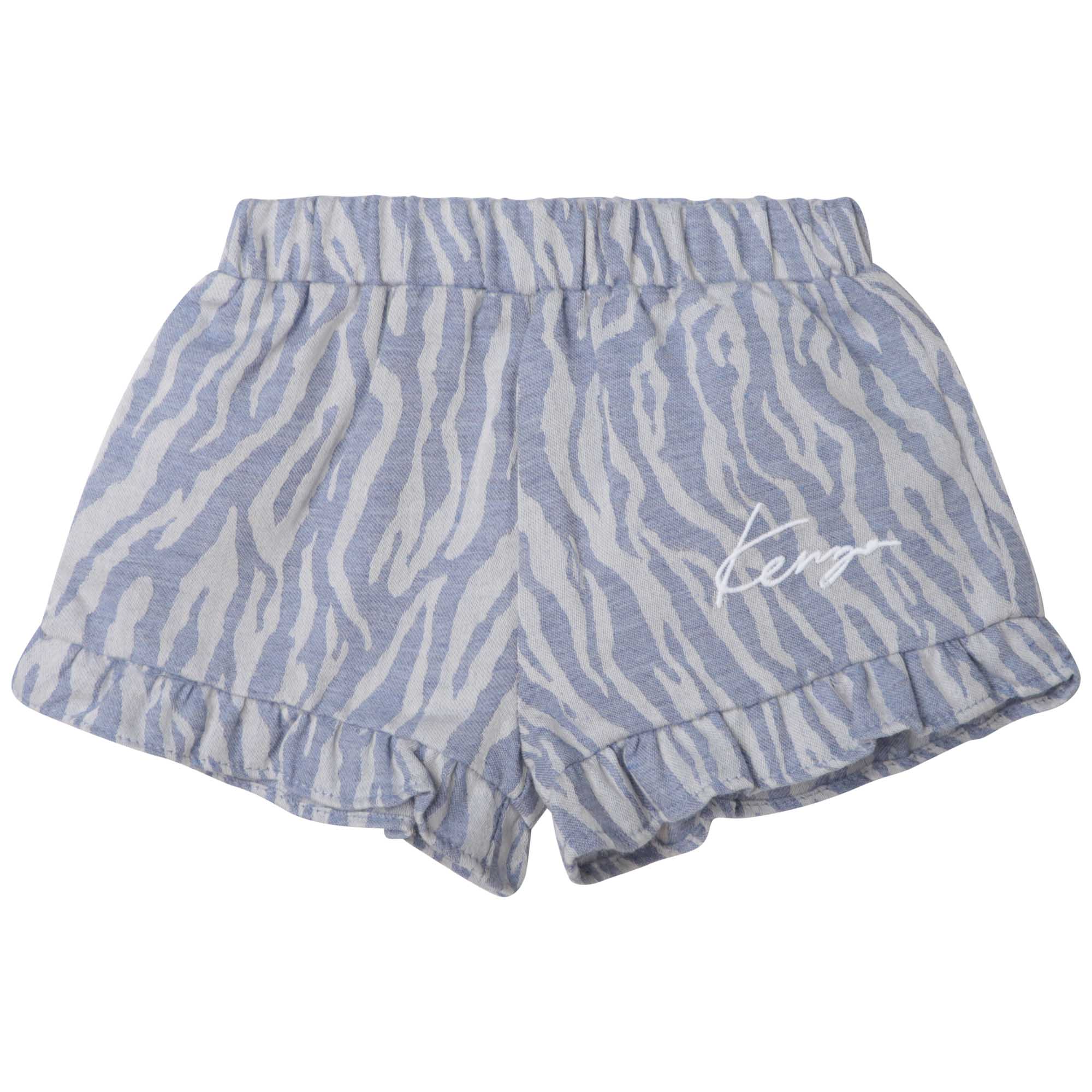 Short en coton KENZO KIDS pour FILLE