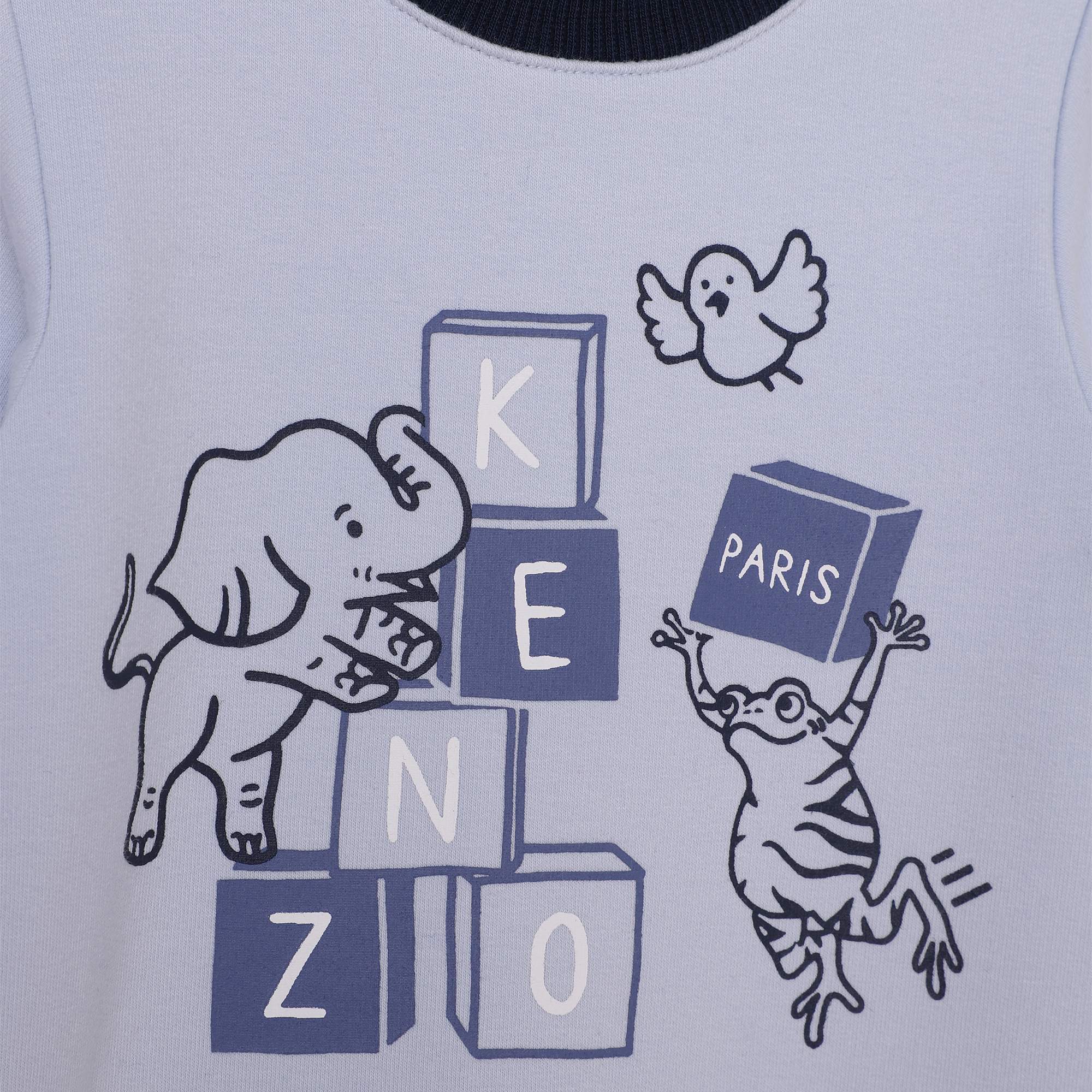 Fleece jumpsuit van katoen KENZO KIDS Voor