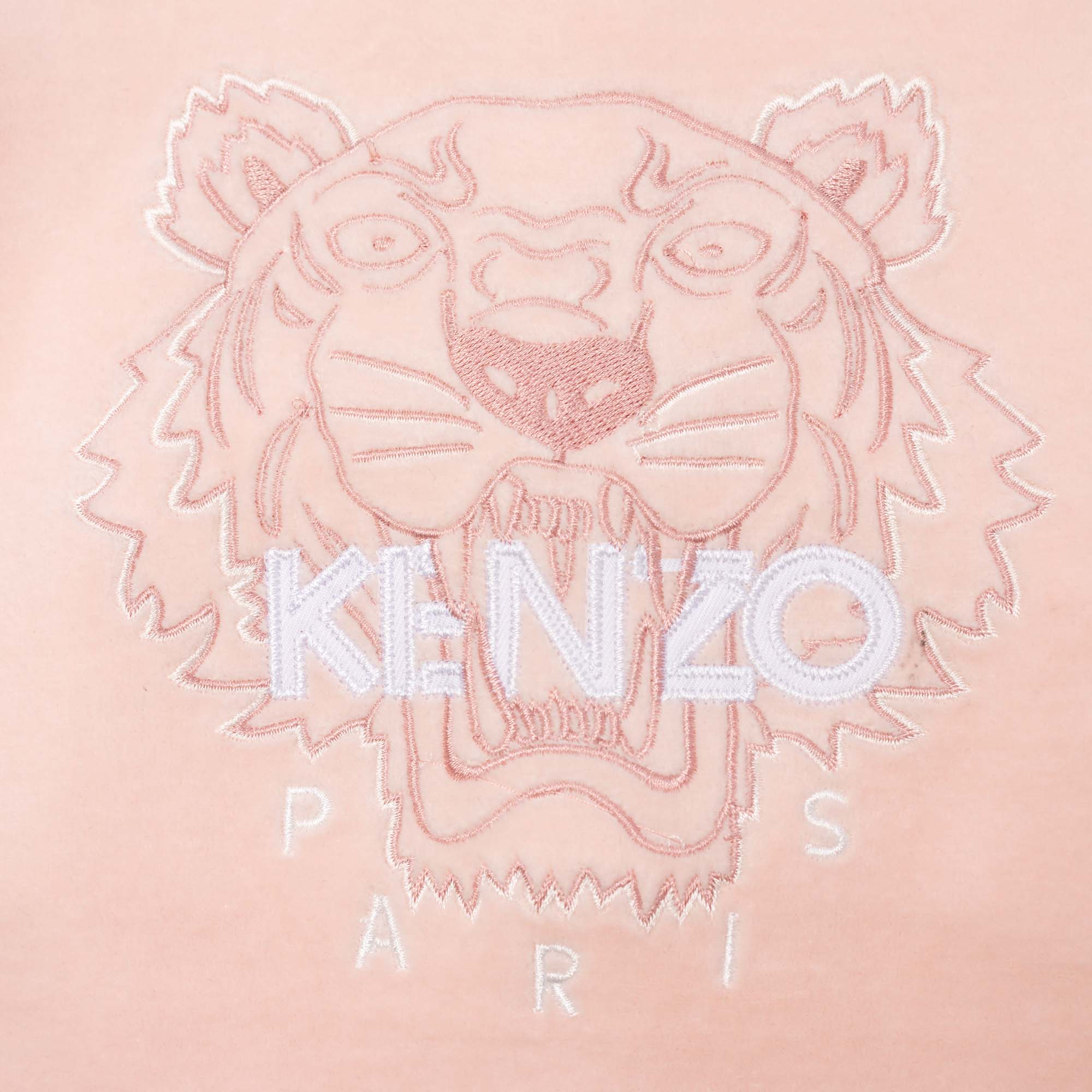 Kenzo Kids Pyjama En Velours De Coton Bebe Rose Kids Around