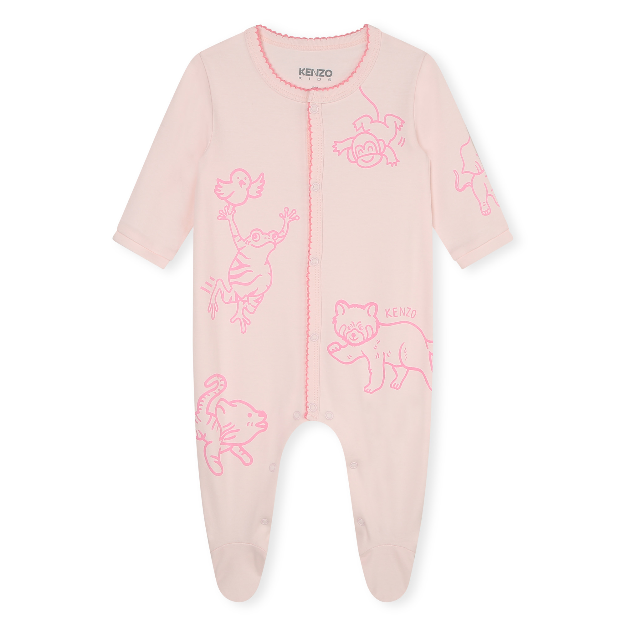 Pyjama pressionné en coton KENZO KIDS pour FILLE