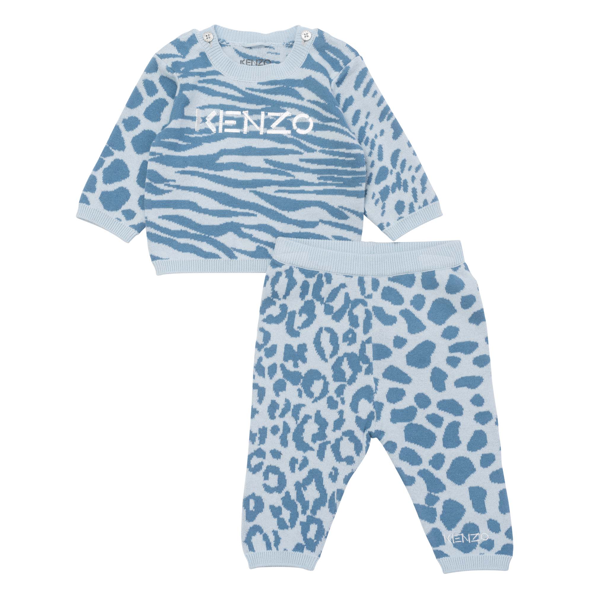 sweater and pants in cotton tricot KENZO KIDS for BOY