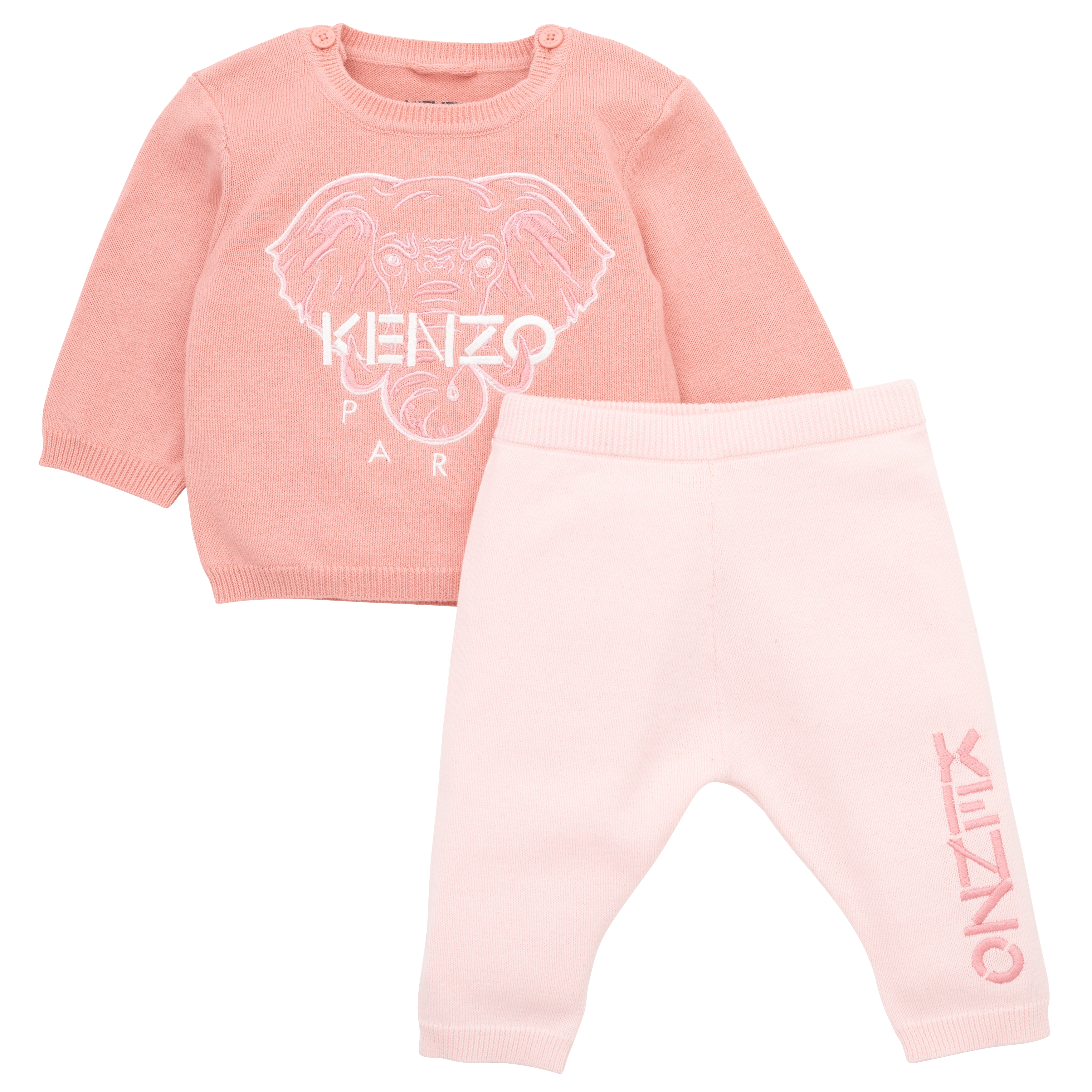 Denken calcium krullen KENZO KIDS Set van trui en legging baby roze - | Kids around