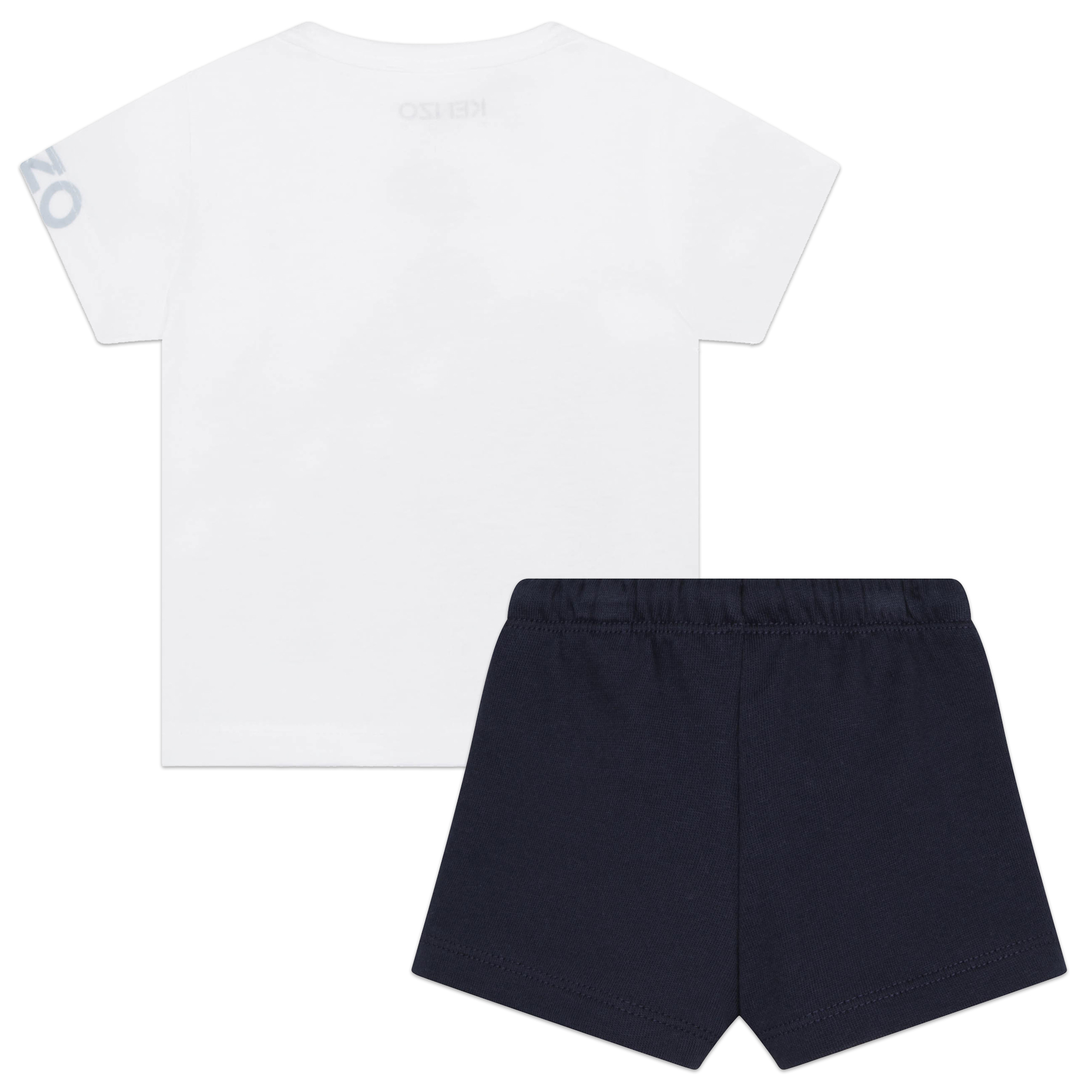 Kenzo Kids logo-print cotton shorts set - White