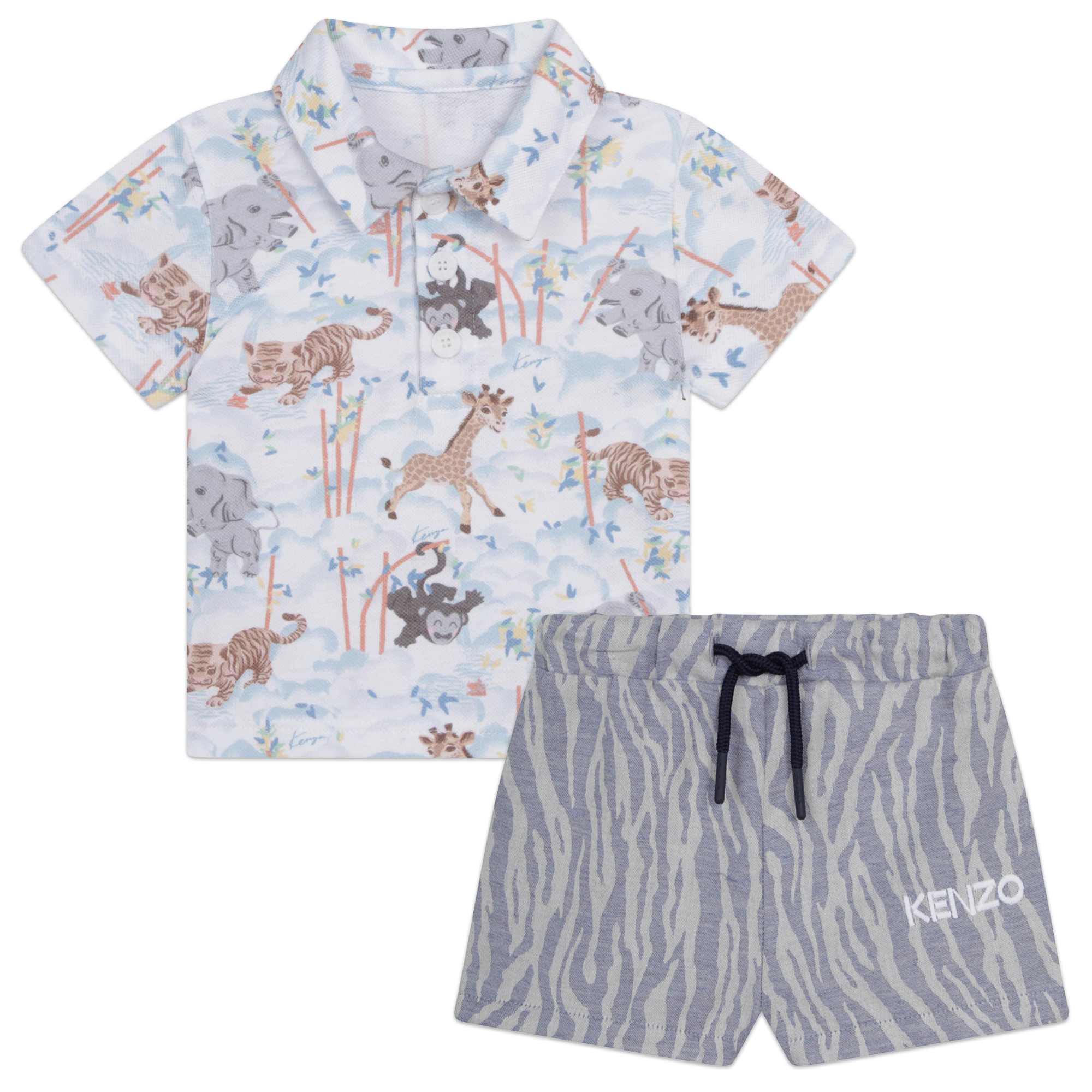 Set aus Poloshirt und Shorts KENZO KIDS Für JUNGE