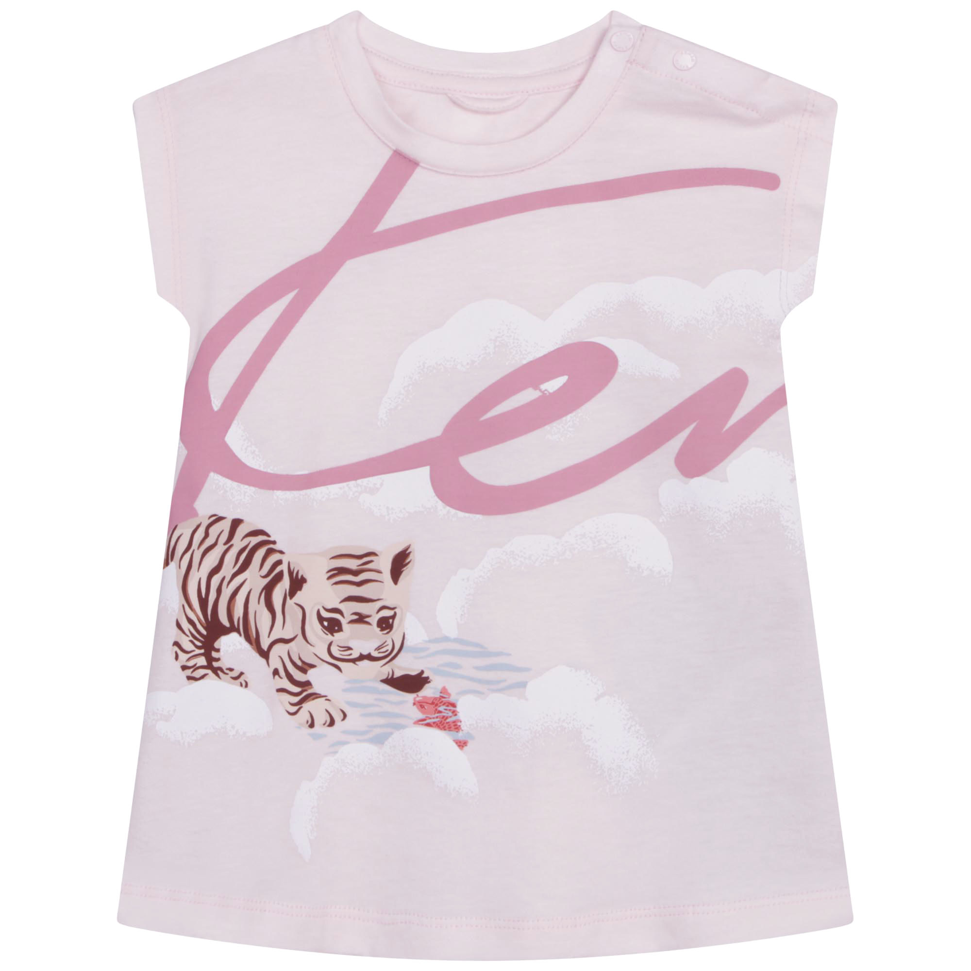 Robe et bob imprimés en coton KENZO KIDS pour FILLE