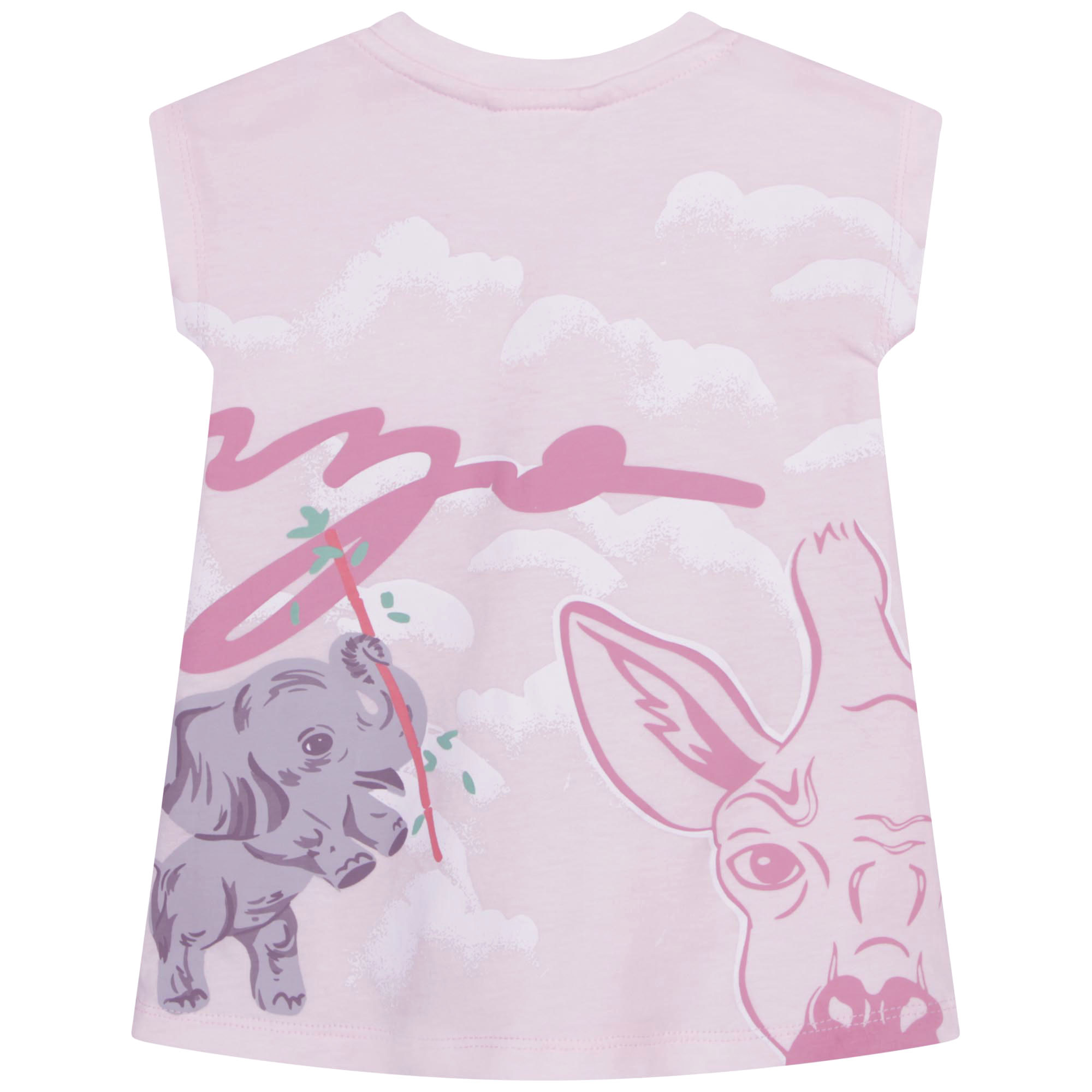 Robe et bob imprimés en coton KENZO KIDS pour FILLE