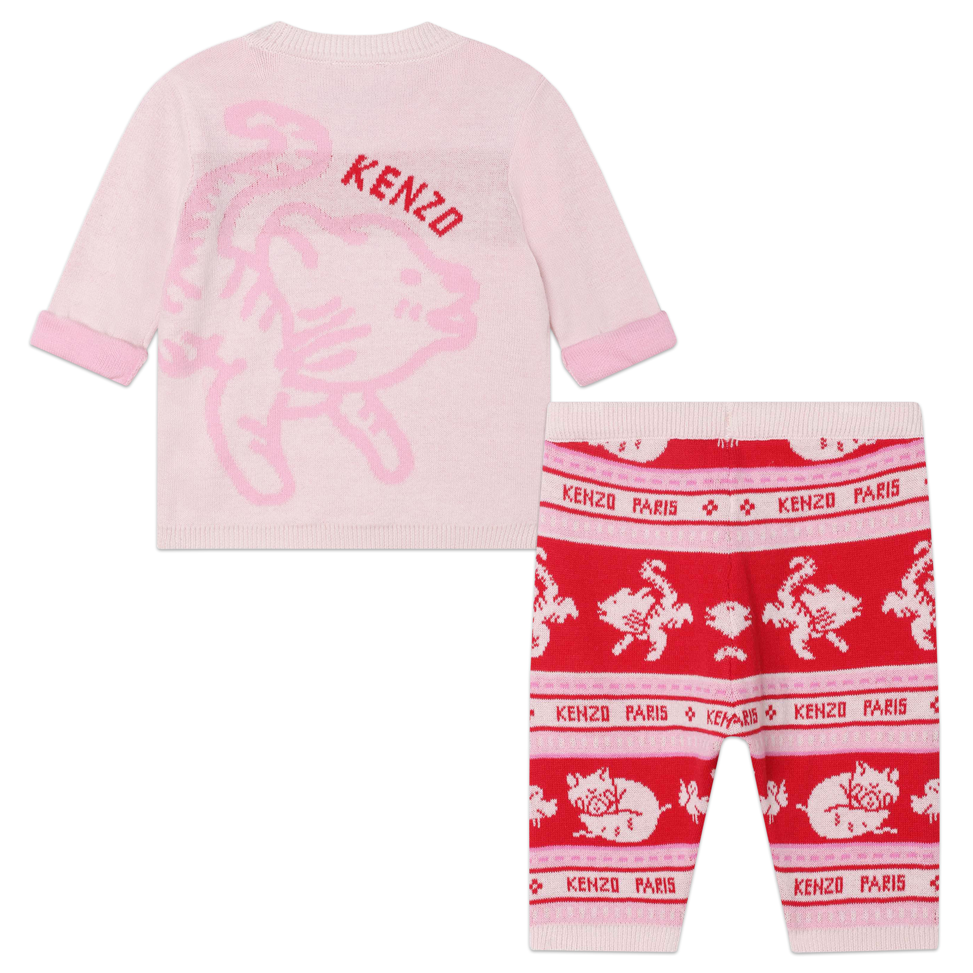 Cotton tricot jumper tracksuit KENZO KIDS for GIRL