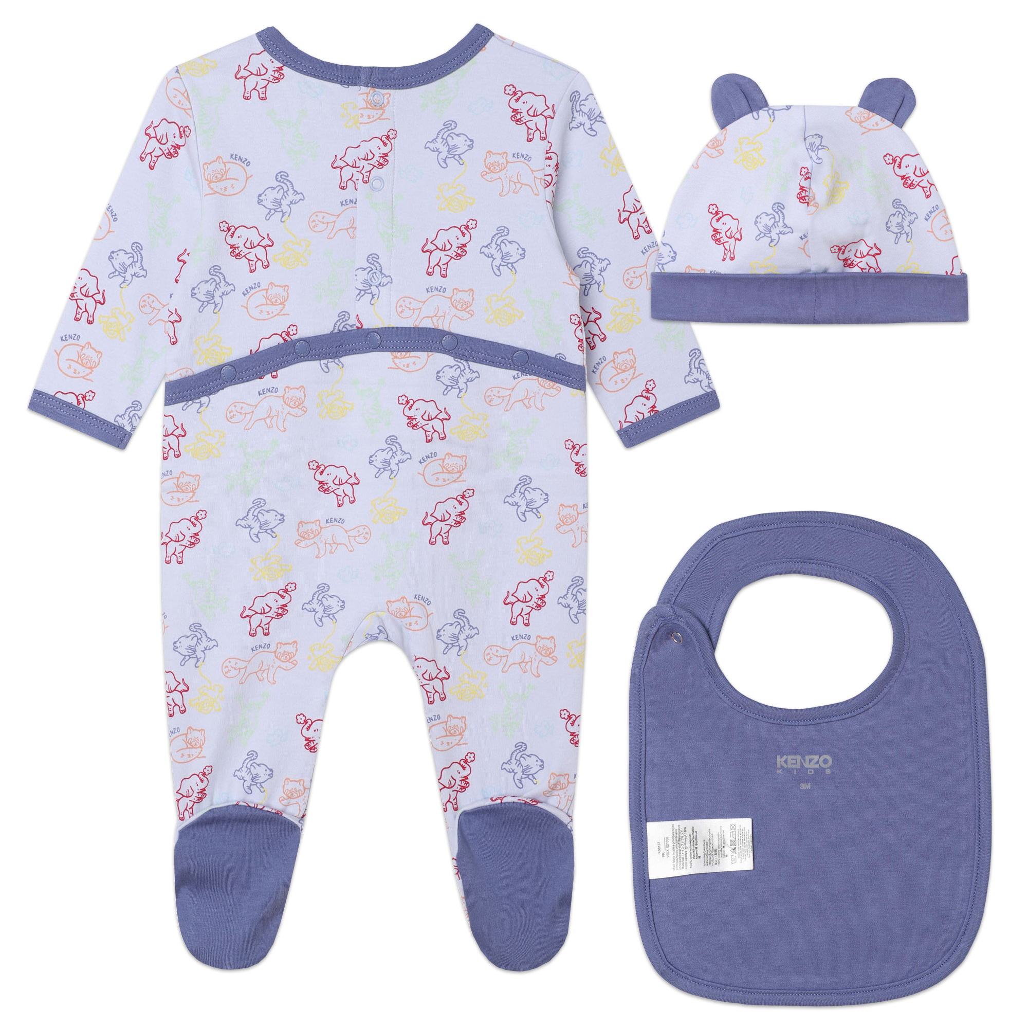 Set van pyjama + accessoires KENZO KIDS Voor