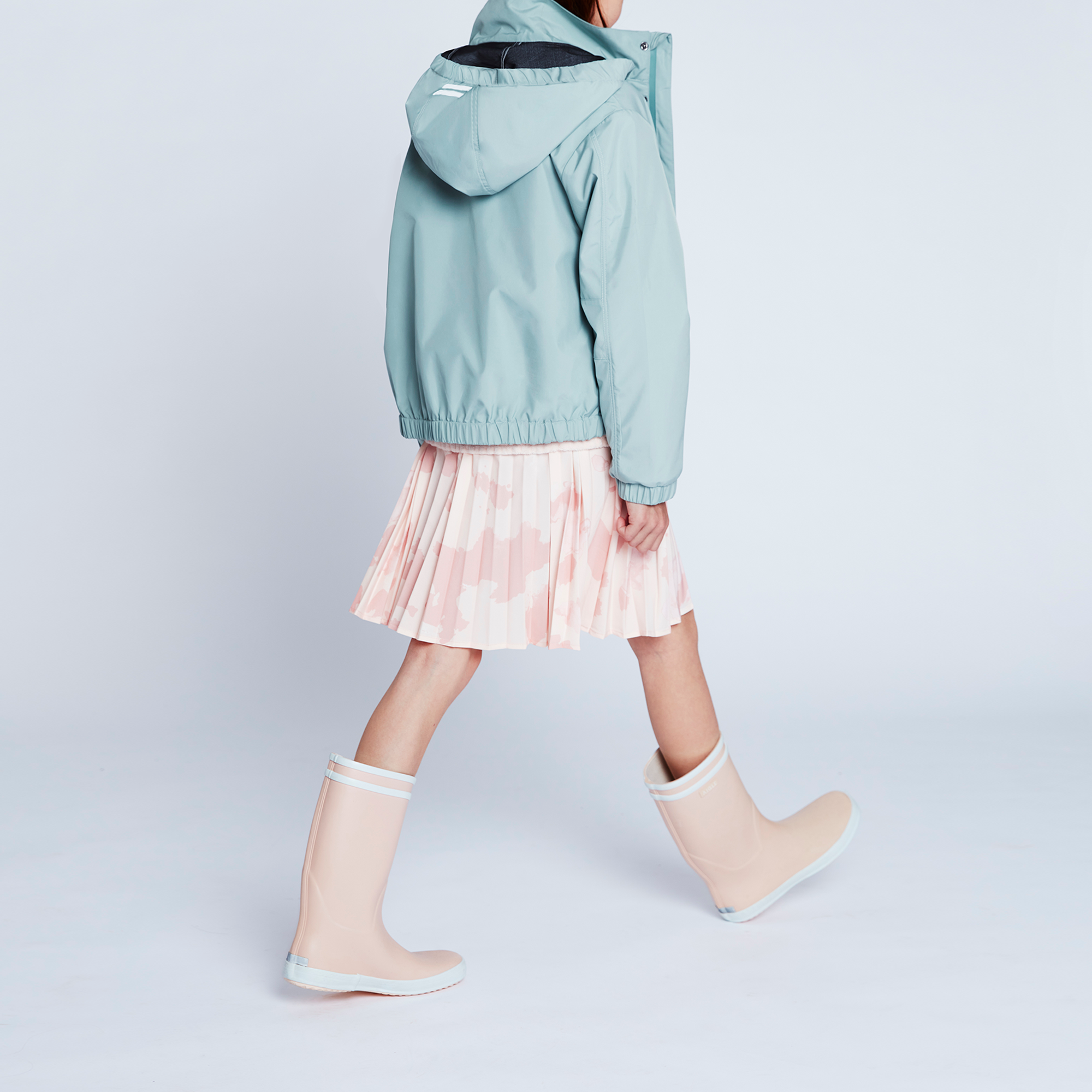 Zip-up hooded parka AIGLE for GIRL