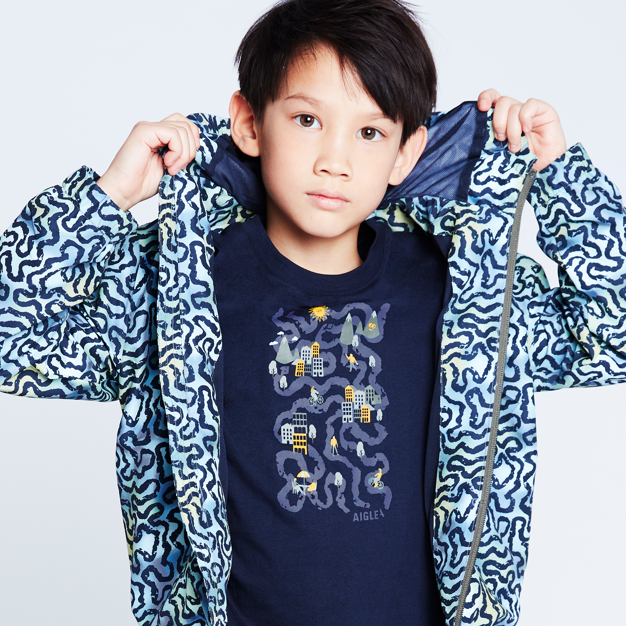 T-shirt with print on front AIGLE for BOY