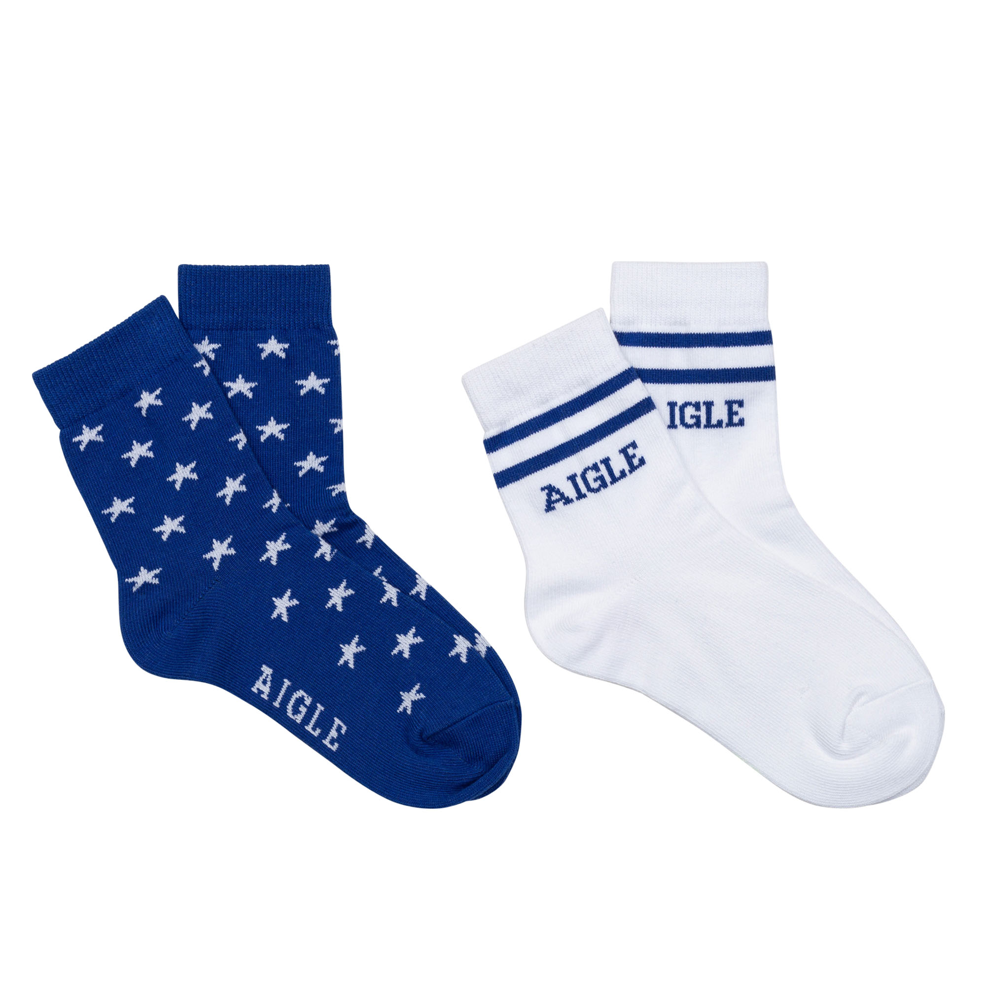 2-pair set of cotton socks AIGLE for UNISEX