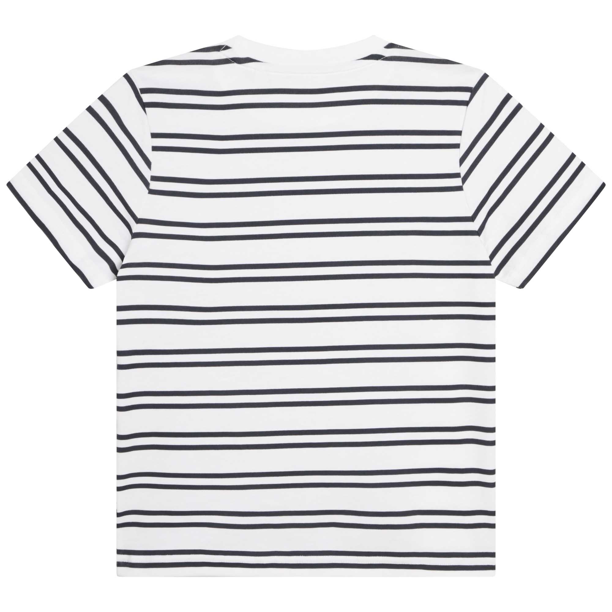 Striped T-shirt with patch AIGLE for UNISEX