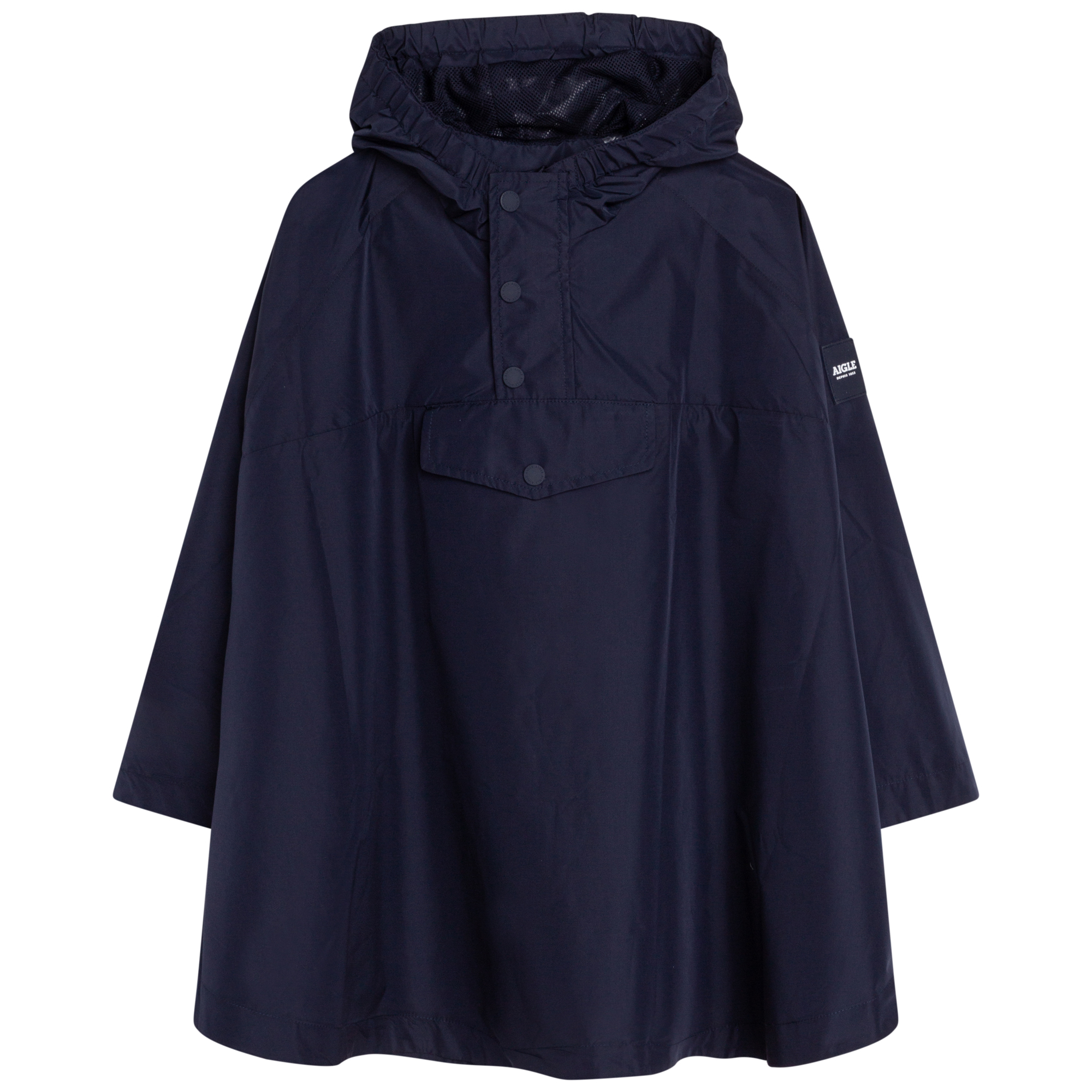 Recycled polyester poncho AIGLE for UNISEX