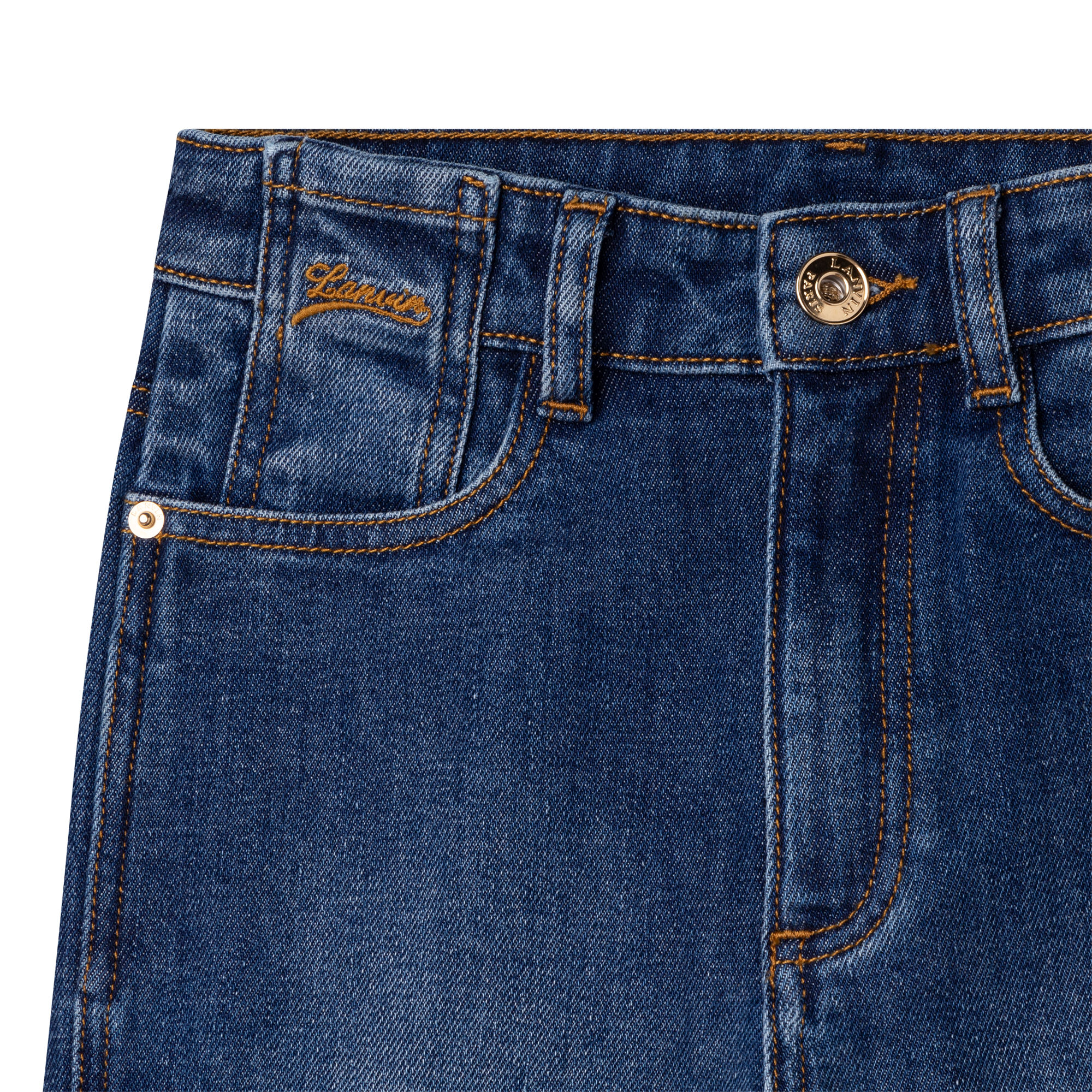 Jeans ricamati in cotone LANVIN Per BAMBINA
