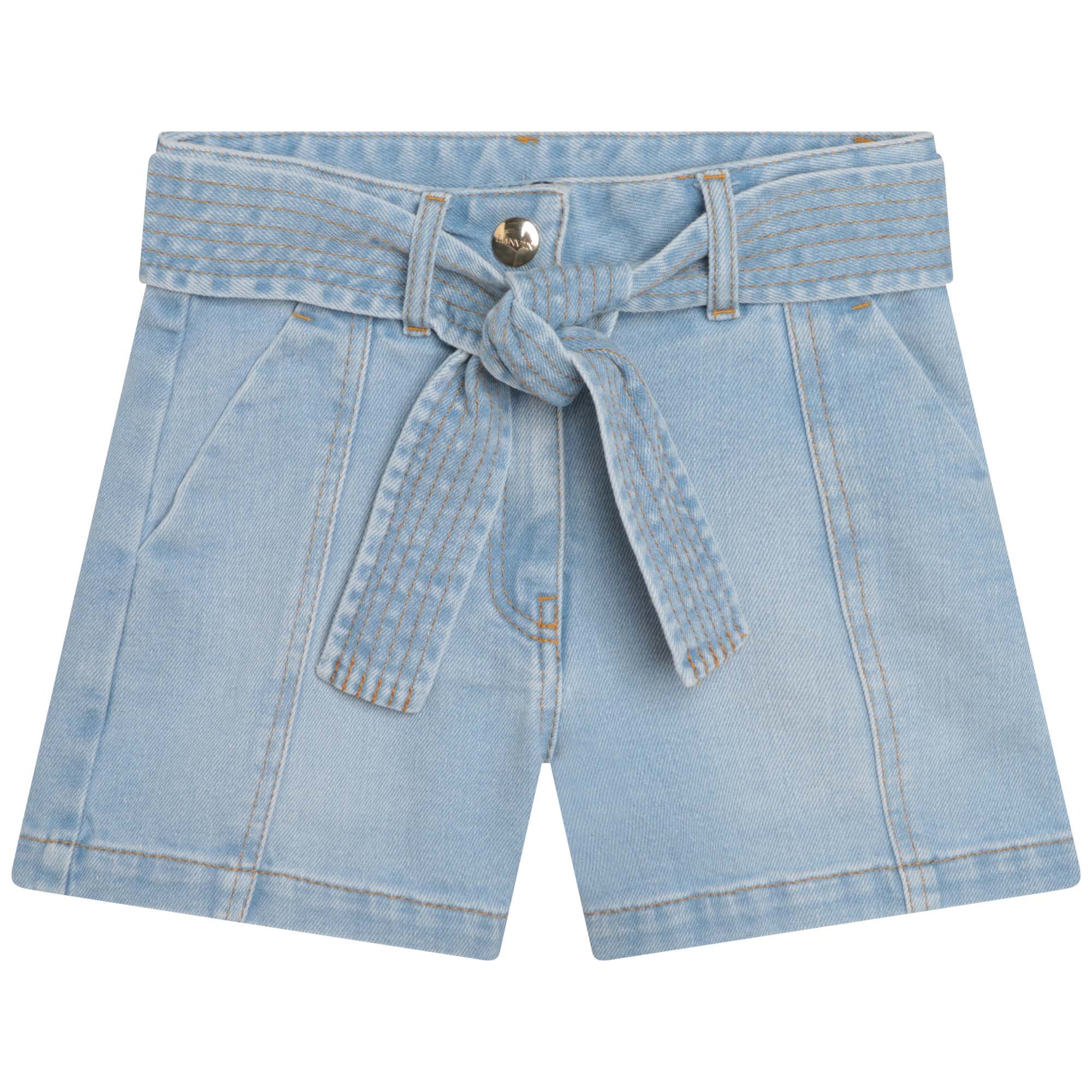 Jeans-Shorts mit Gürtel LANVIN Für MÄDCHEN