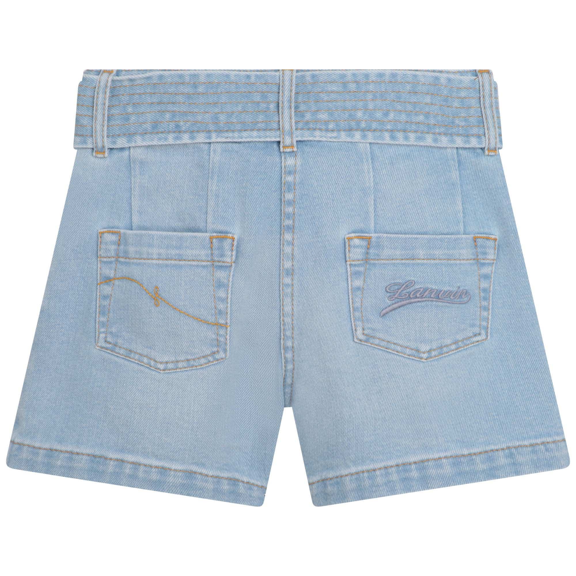 Shorts in jeans con cintura LANVIN Per BAMBINA
