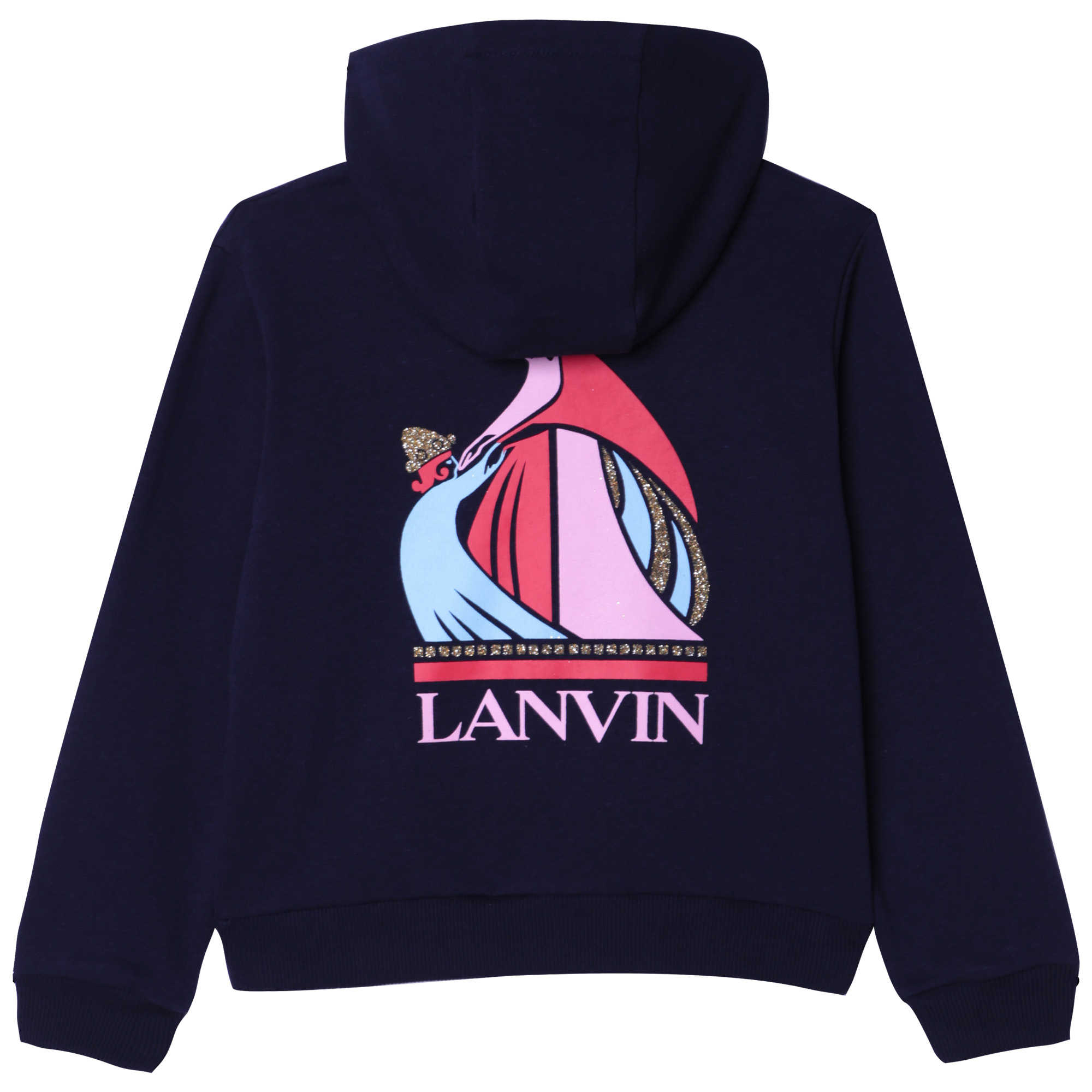 Fleece hooded cardigan LANVIN for GIRL