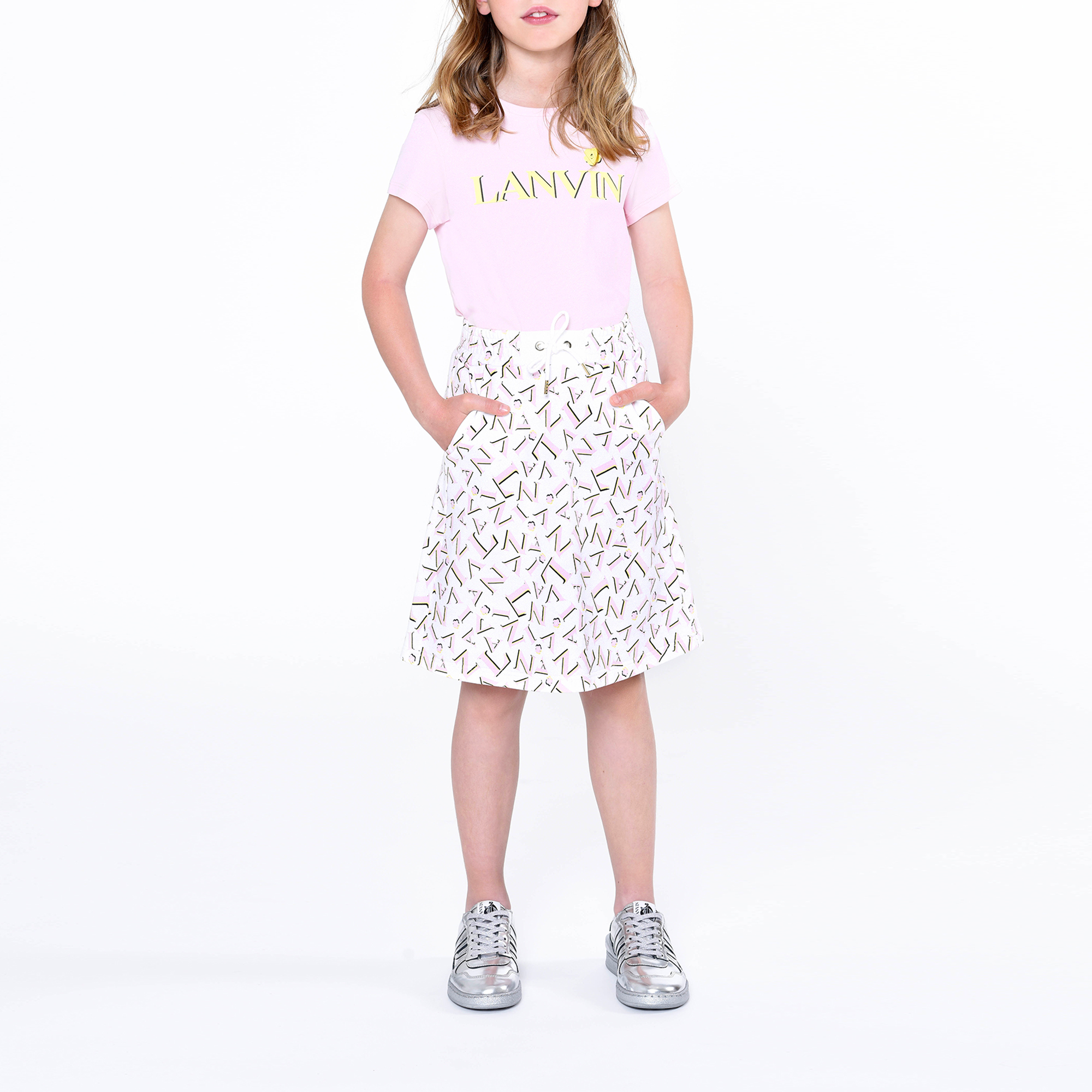 T-shirt imprimé en coton LANVIN pour FILLE