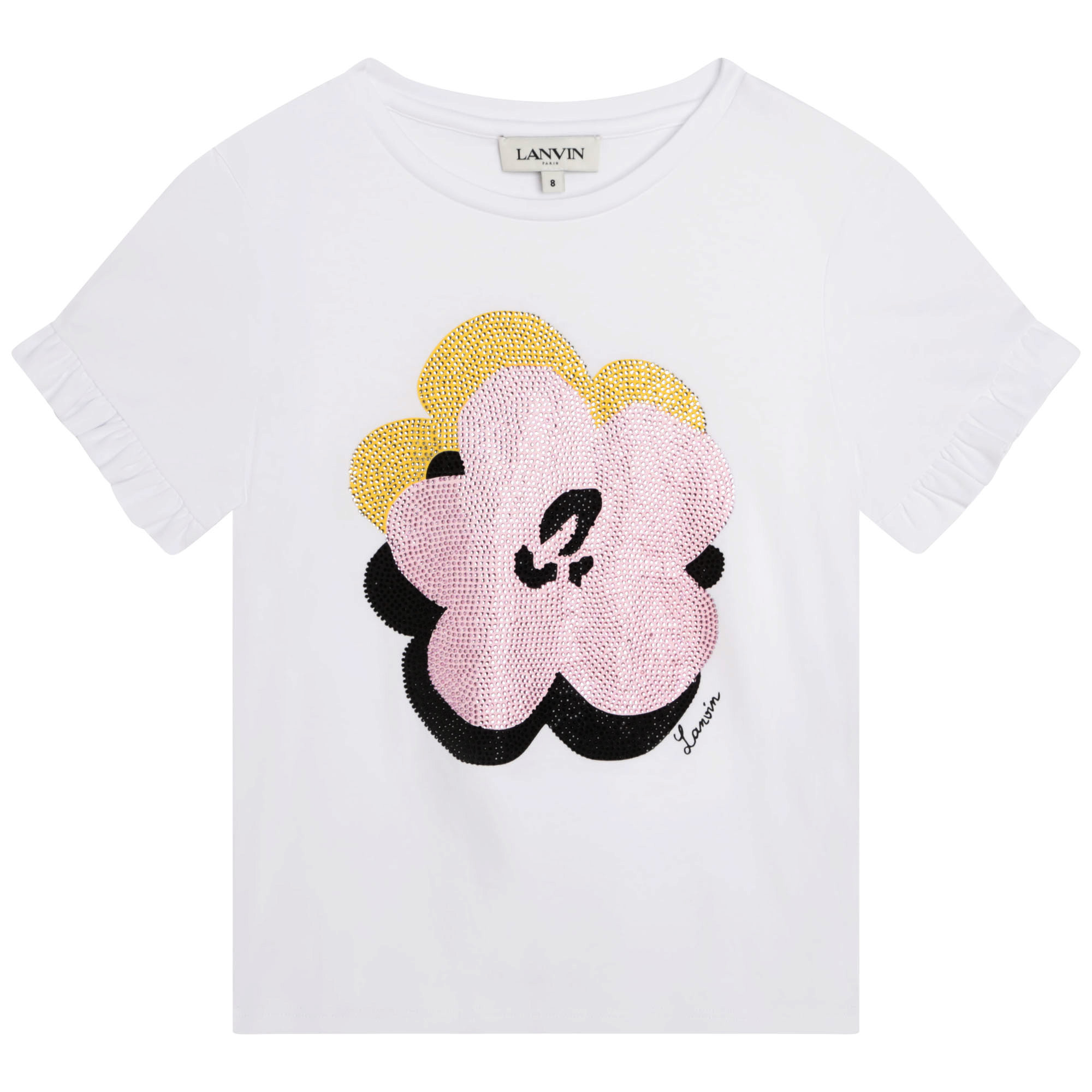 Formal cotton T-shirt LANVIN for GIRL