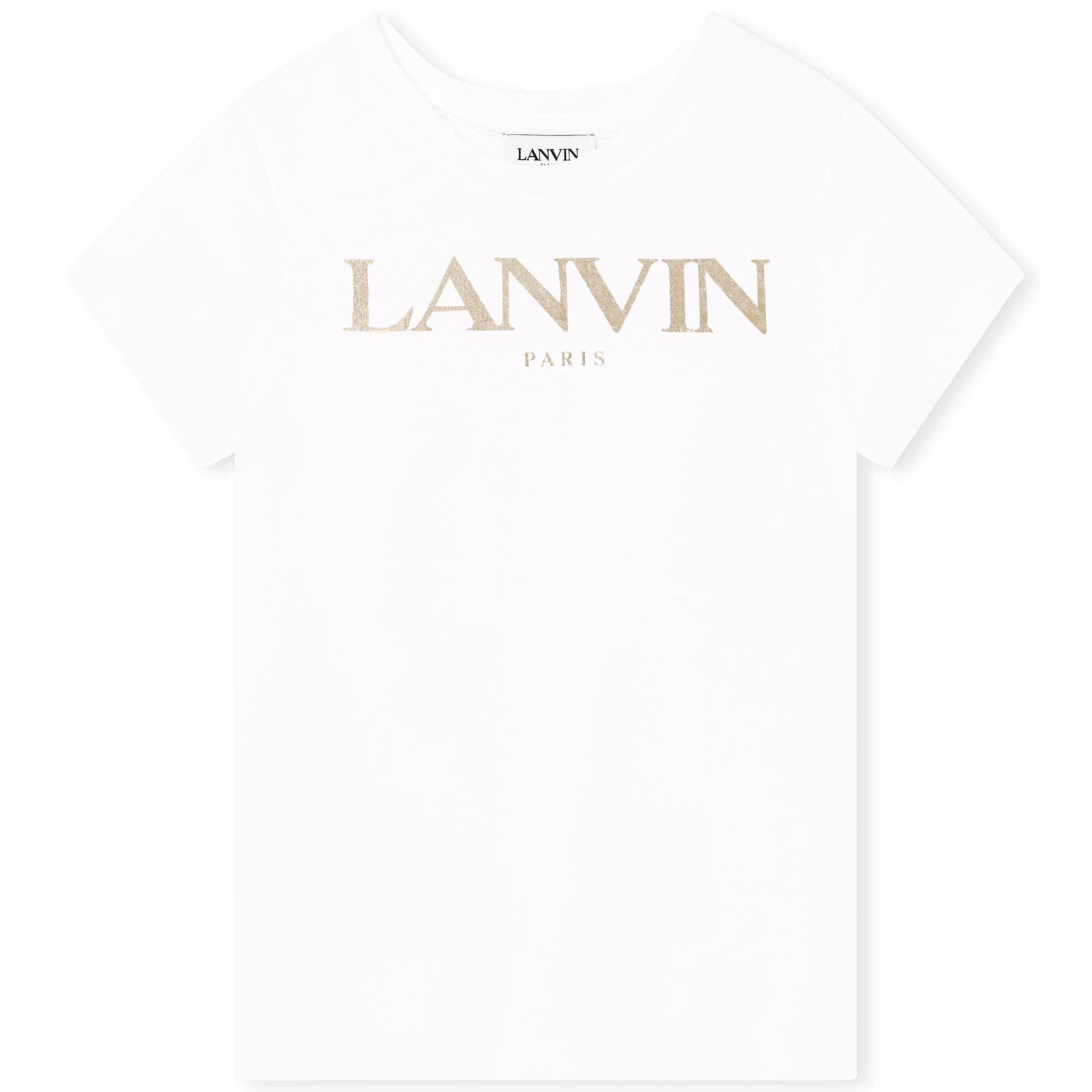 T-shirt con logo dorato LANVIN Per BAMBINA