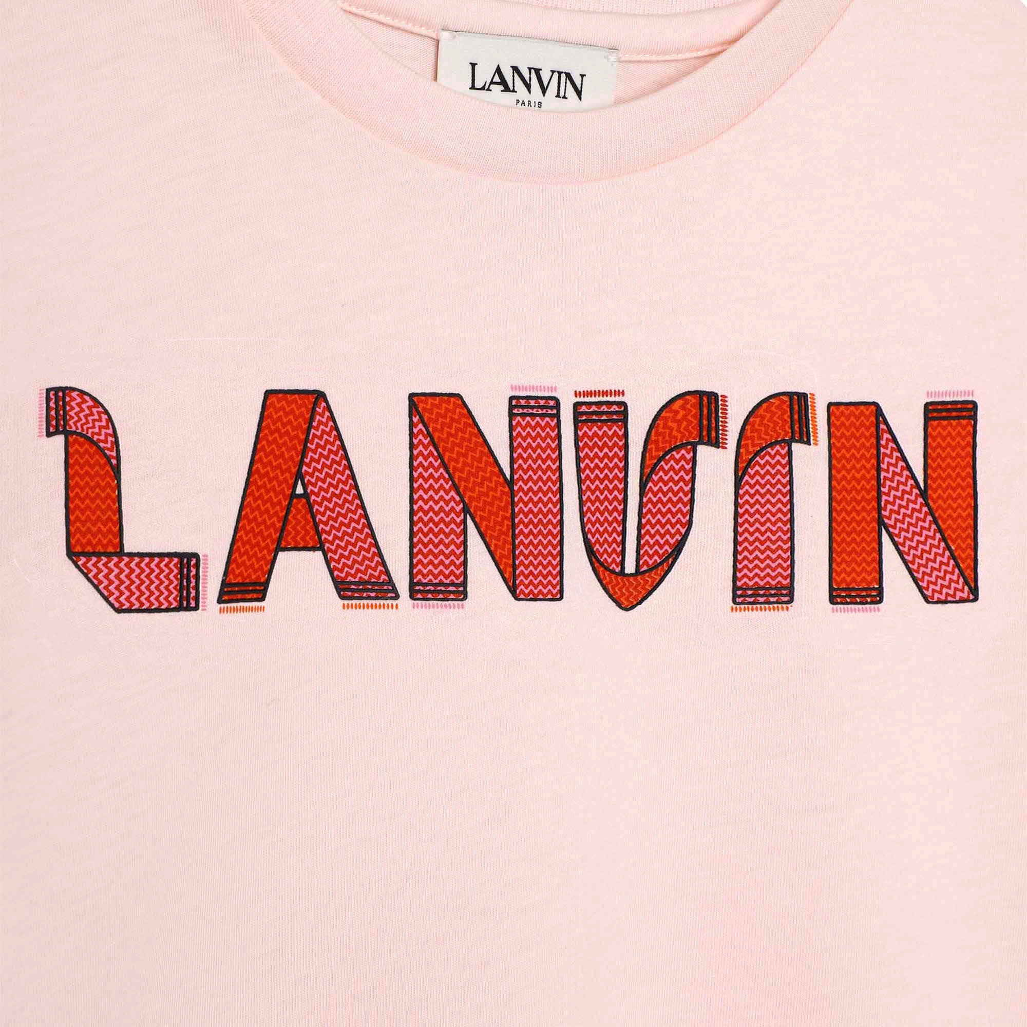 Lace-style printed T-shirt LANVIN for GIRL
