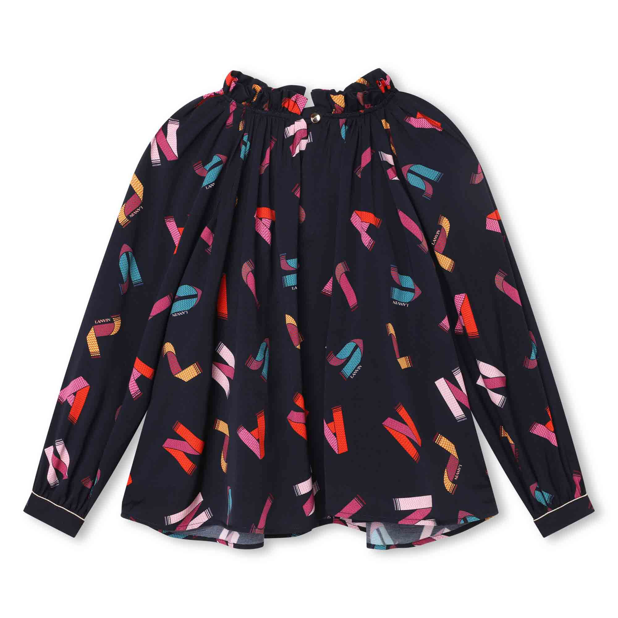Flowing printed blouse LANVIN for GIRL