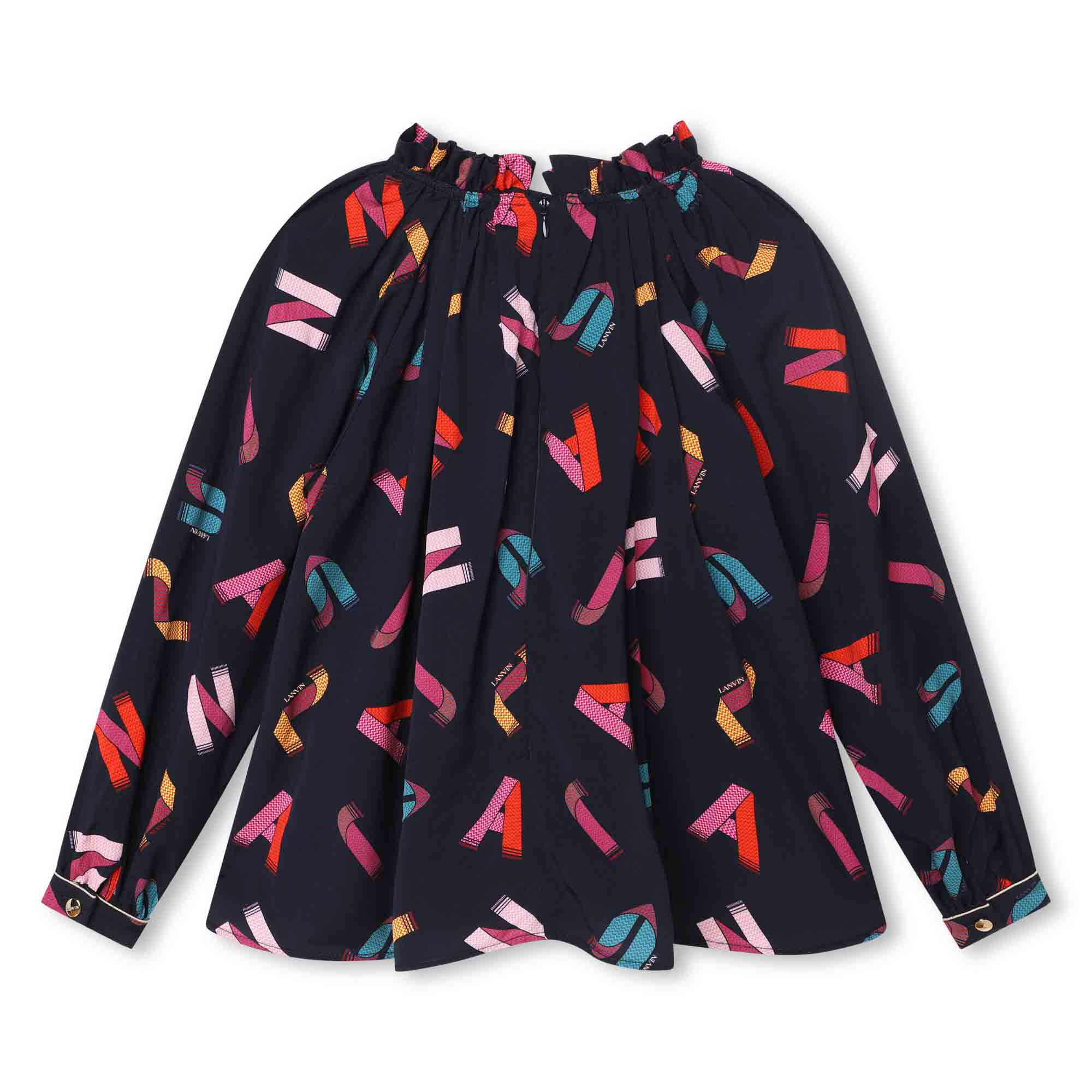 Flowing printed blouse LANVIN for GIRL